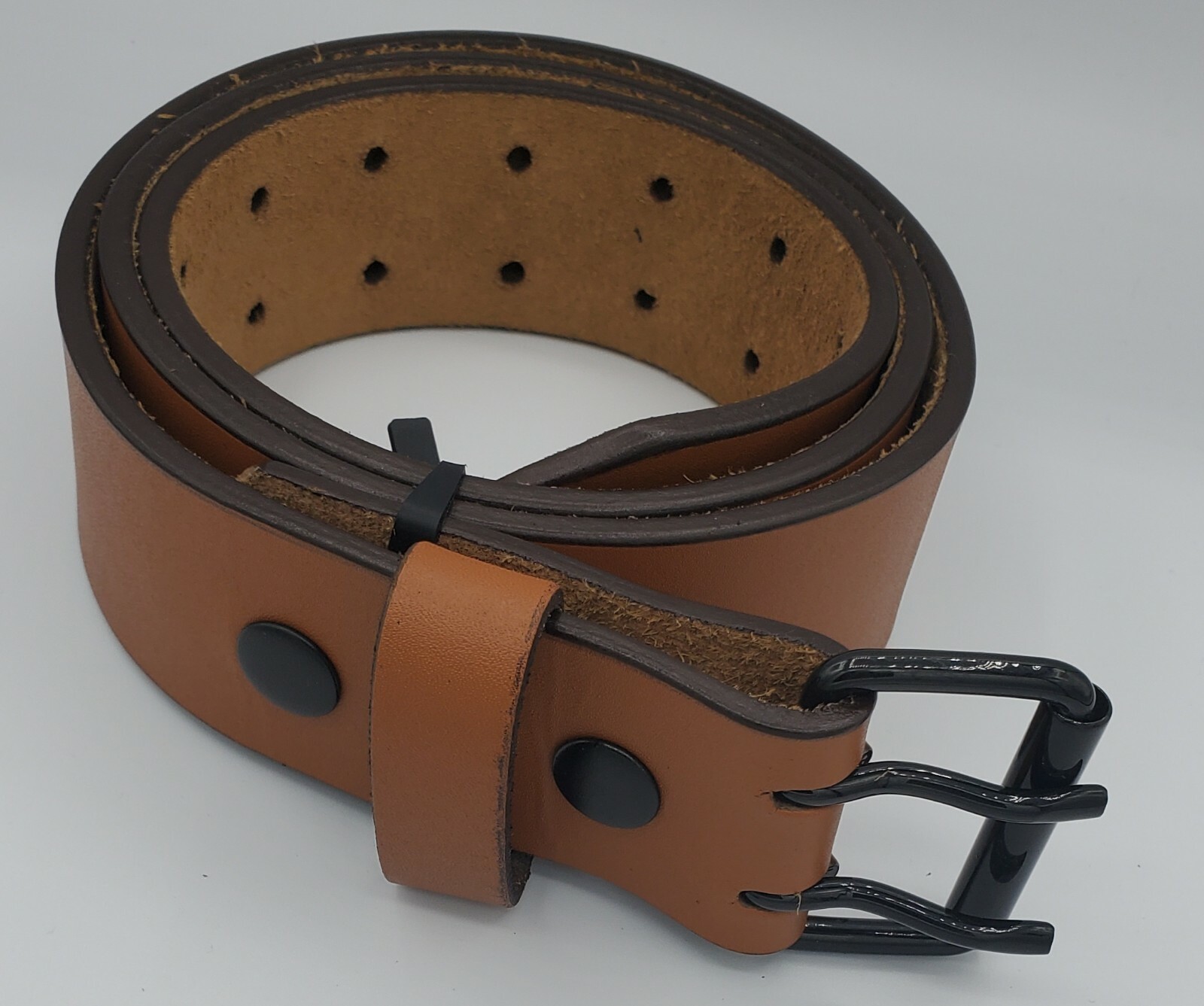 Men’s Real/Genuine Bufflo leather Gun Holster CCW Work belt 1.75″ 45mm Width