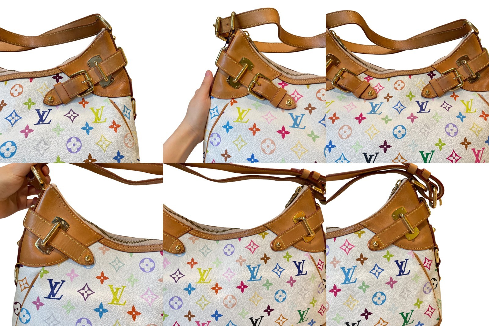 Louis Vuitton Greta Satchel Multicolor Monogram Canvas