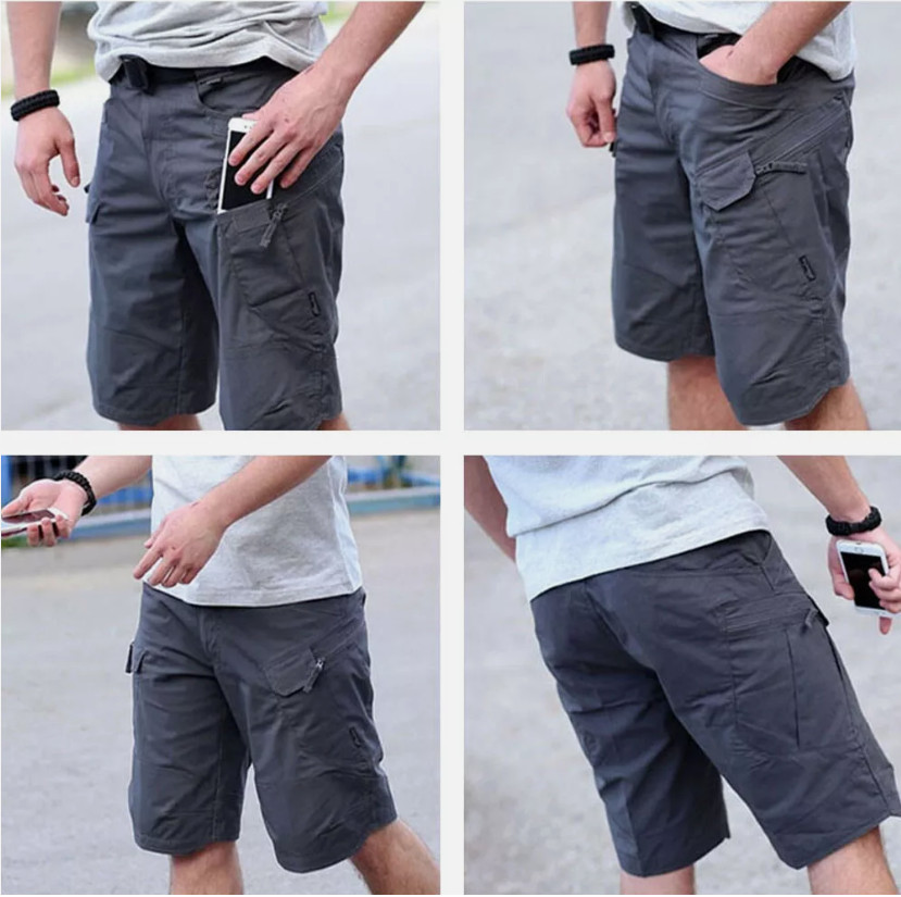 Mens Summer Tactical Shorts Cargo Outdoor Waterproof Hiking Fishing Track Shorts