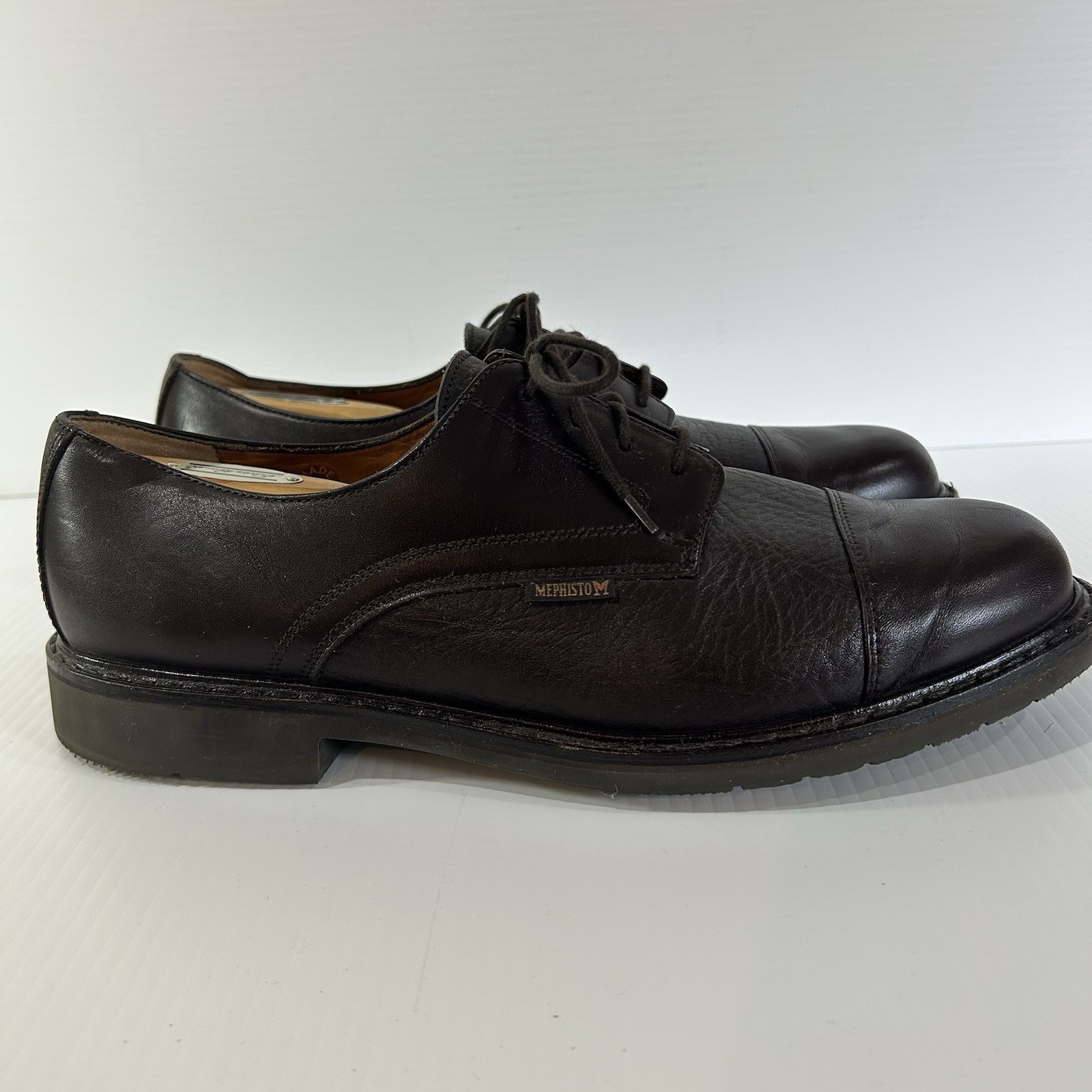 Mephisto France Air Relax Cap Toe Brown Leather Oxfords Goodyear Welt US Size 12