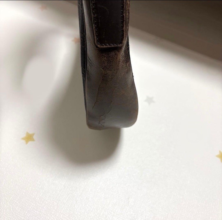 GUCCI GG Monogram Half Moon Crossbody Shoulder Bag Brown