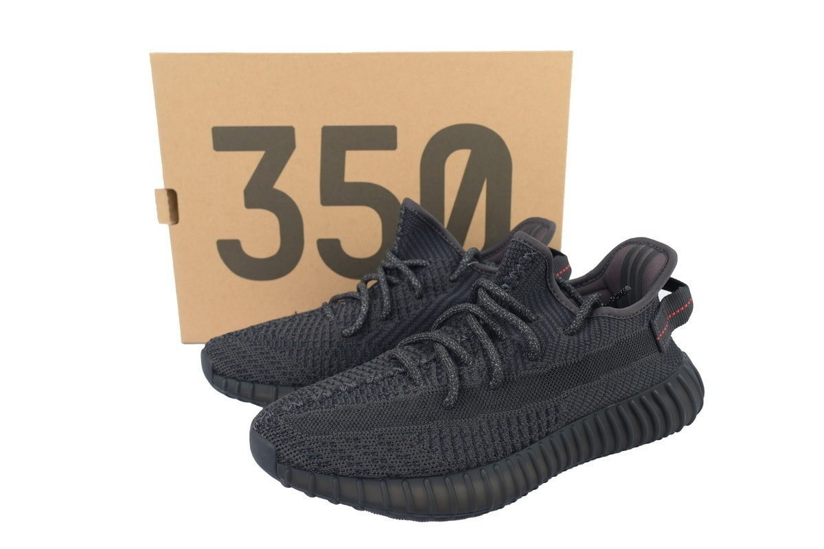 adidas Yeezy Boost 350 V2 Low Black Non-Reflective Men’s Sneakers Running Shoes