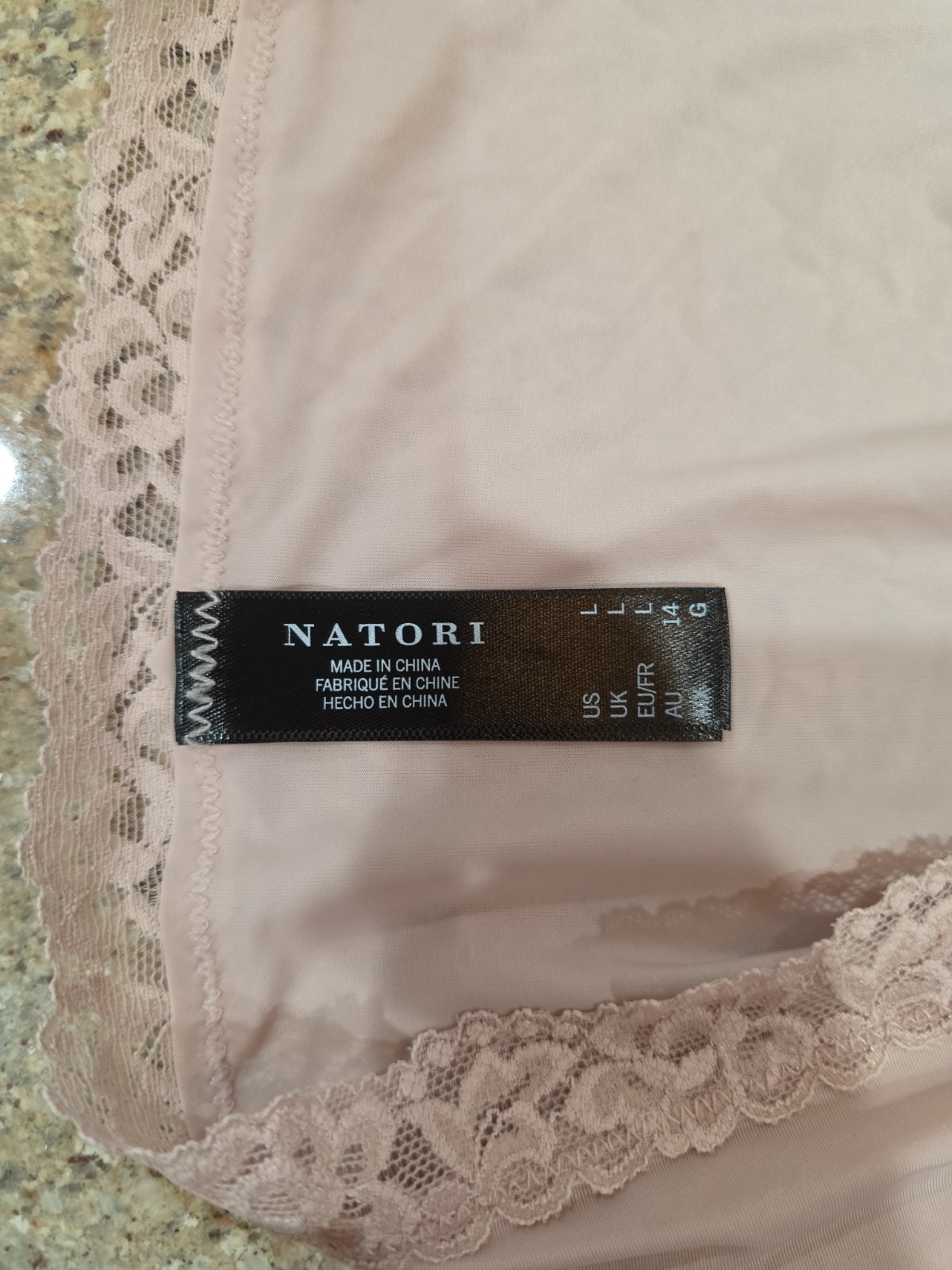 New Women’s NATORI 7723365 Set Of 2 Finishing Touch Lace Bikini Panty Size L