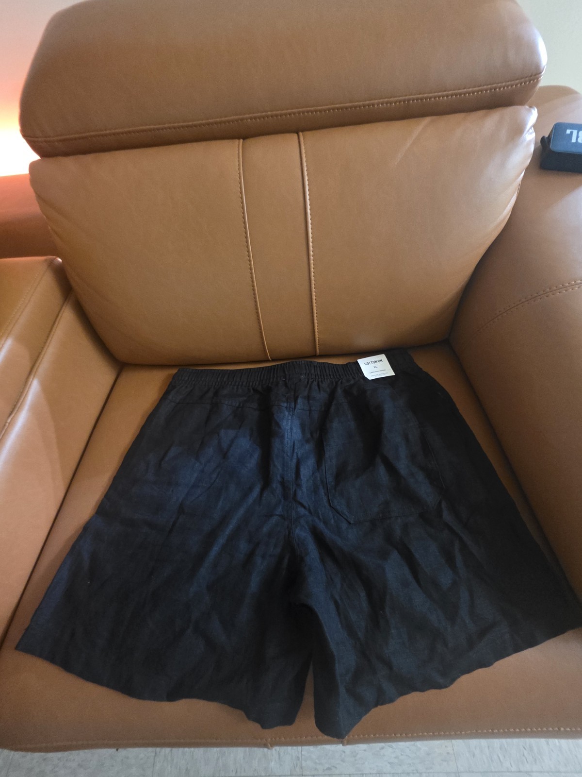 🔥COTTON:ON LINEN EASY SHORT SIZE XL COLOR BLACK