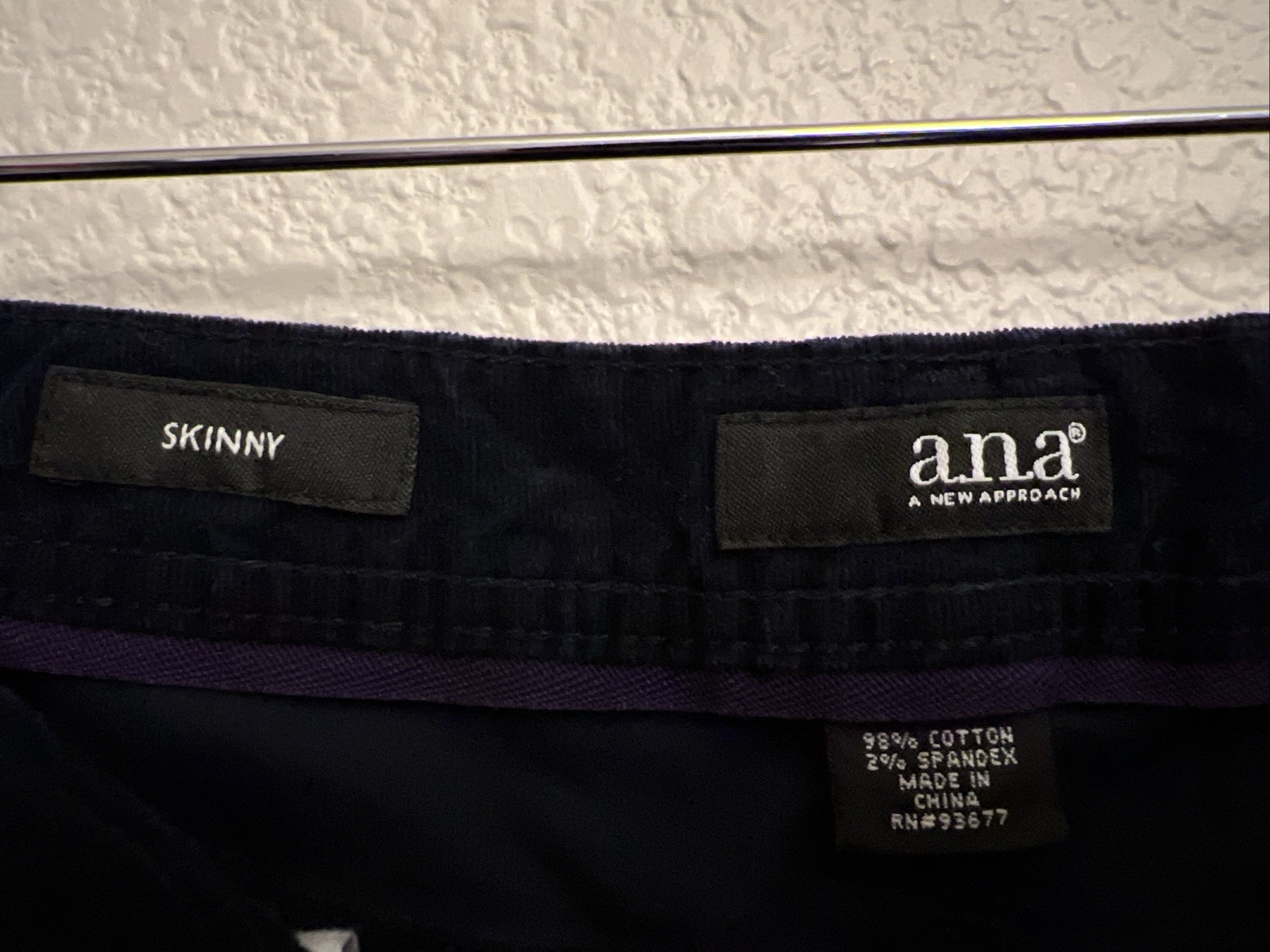A New Approach a.n.a. Trouser Pants Coastal Cottage Academia Velvet Low Rise 10