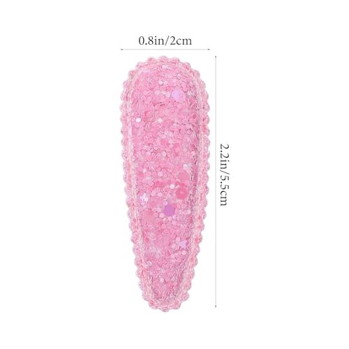 Girls Hair Accessories 20 Pc Snap Barrettes Non-Slip Cute Clips