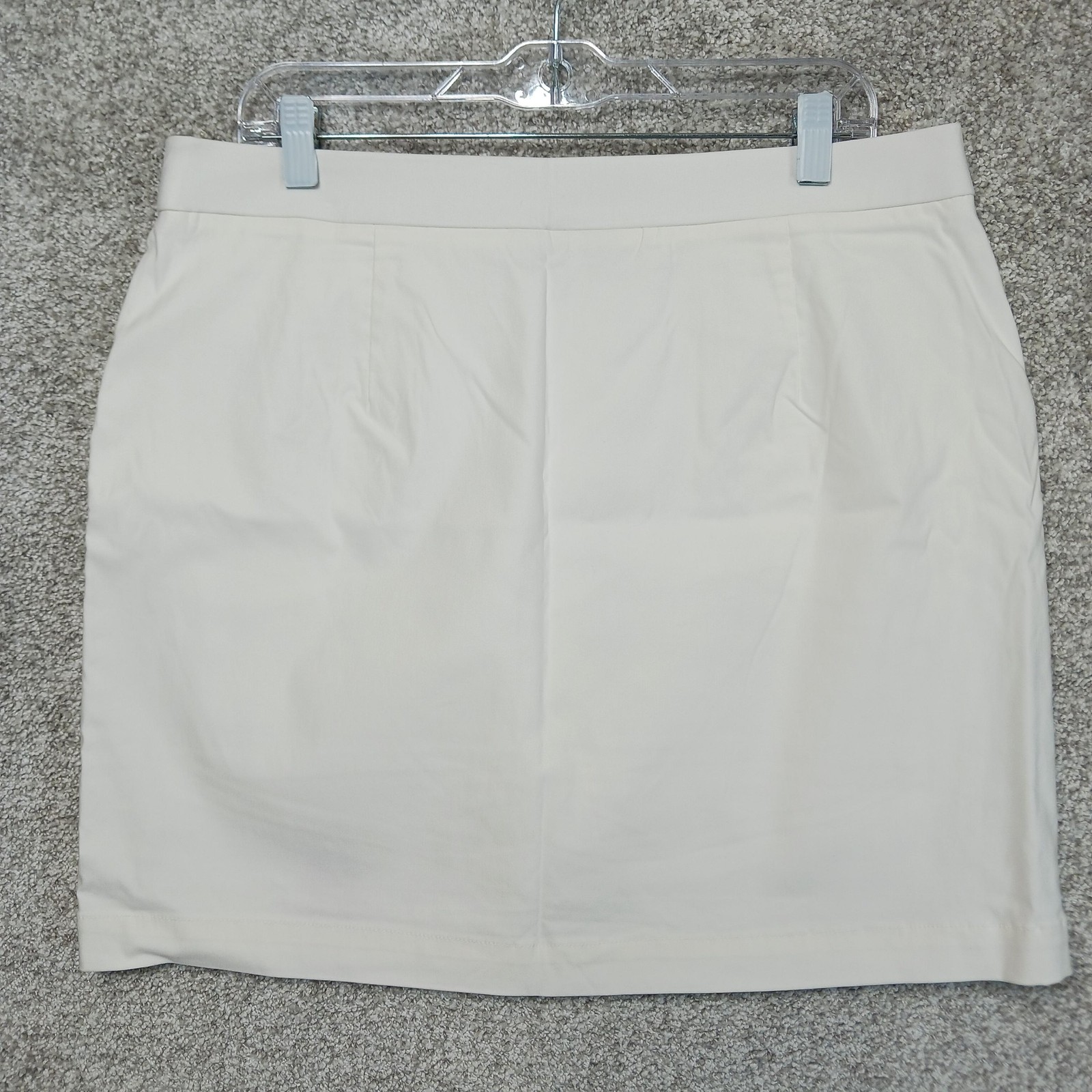 Rafaella Skort Womens XL White Golf Pull On Lined Stretch Pockets Athletic
