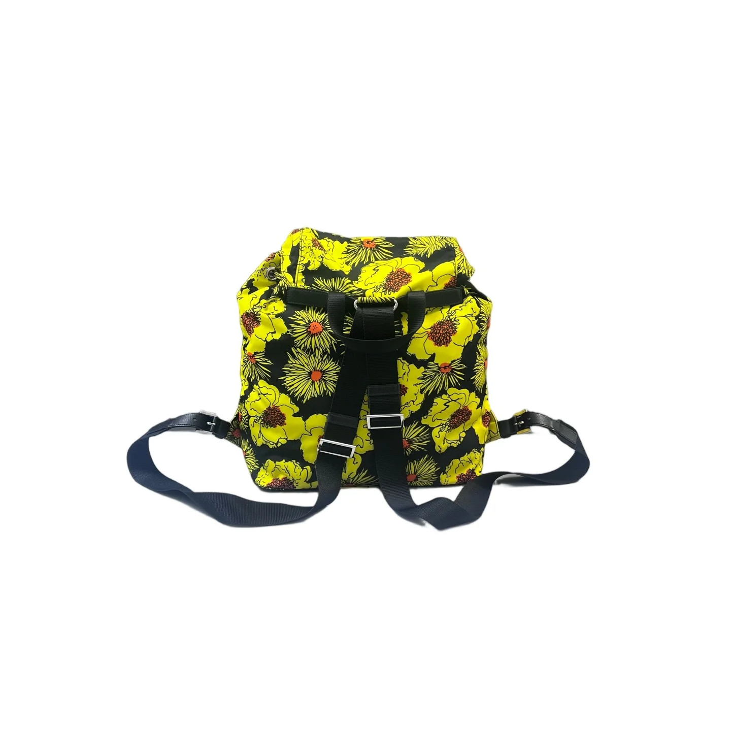 Prada Backpack Yellow Black Tessuto Nylon (sa053126d7r)