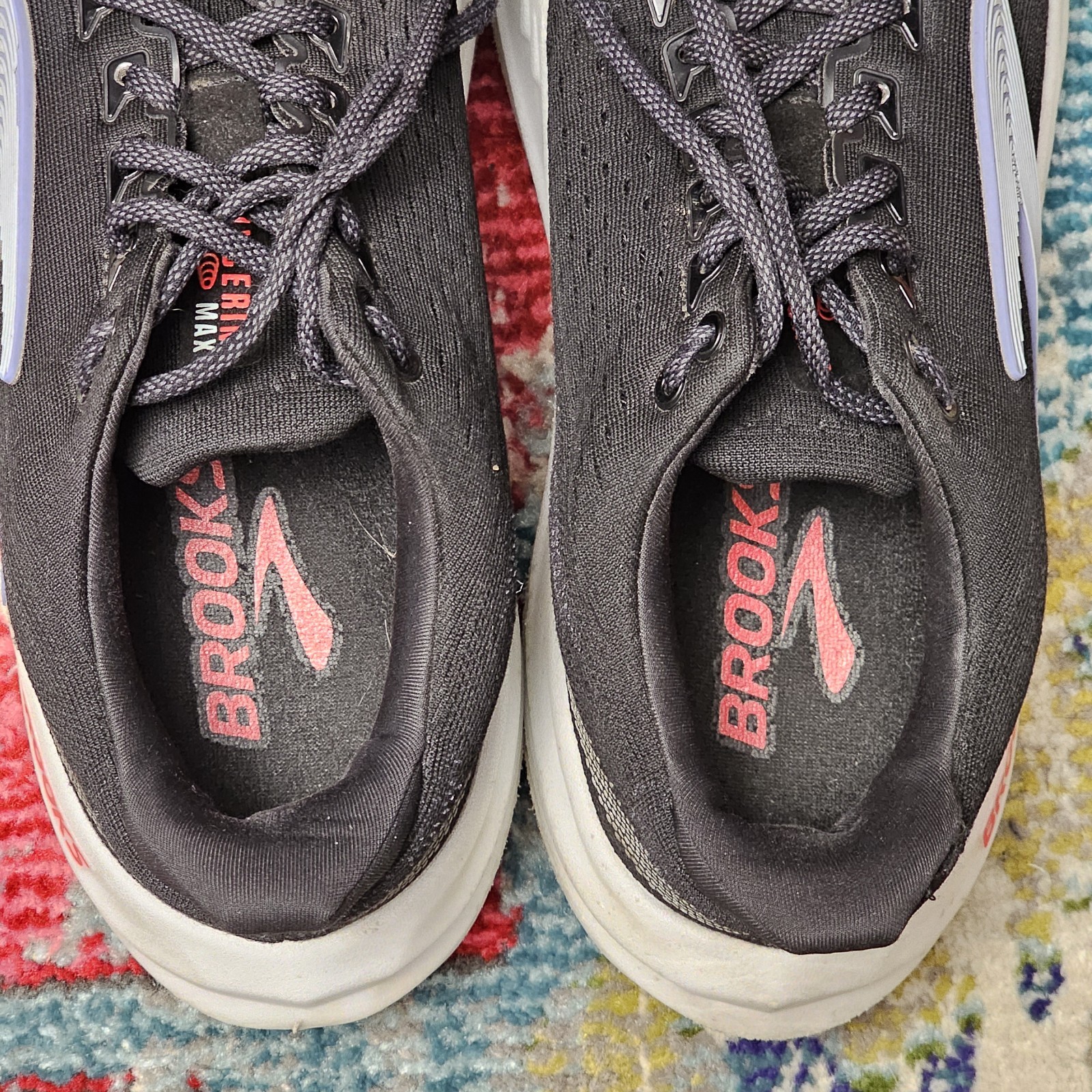 Brooks Glycerin Max Men’s Size 10 Running Shoes Black Lace Up Athletic Sneakers