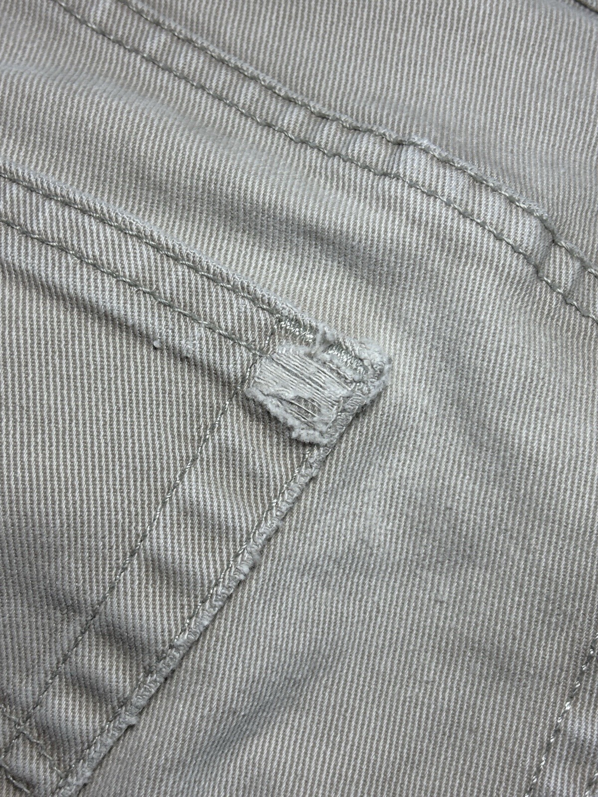Levi’s 513 Slim Straight Jeans Men’s 31×32 Distressed Khaki Beige