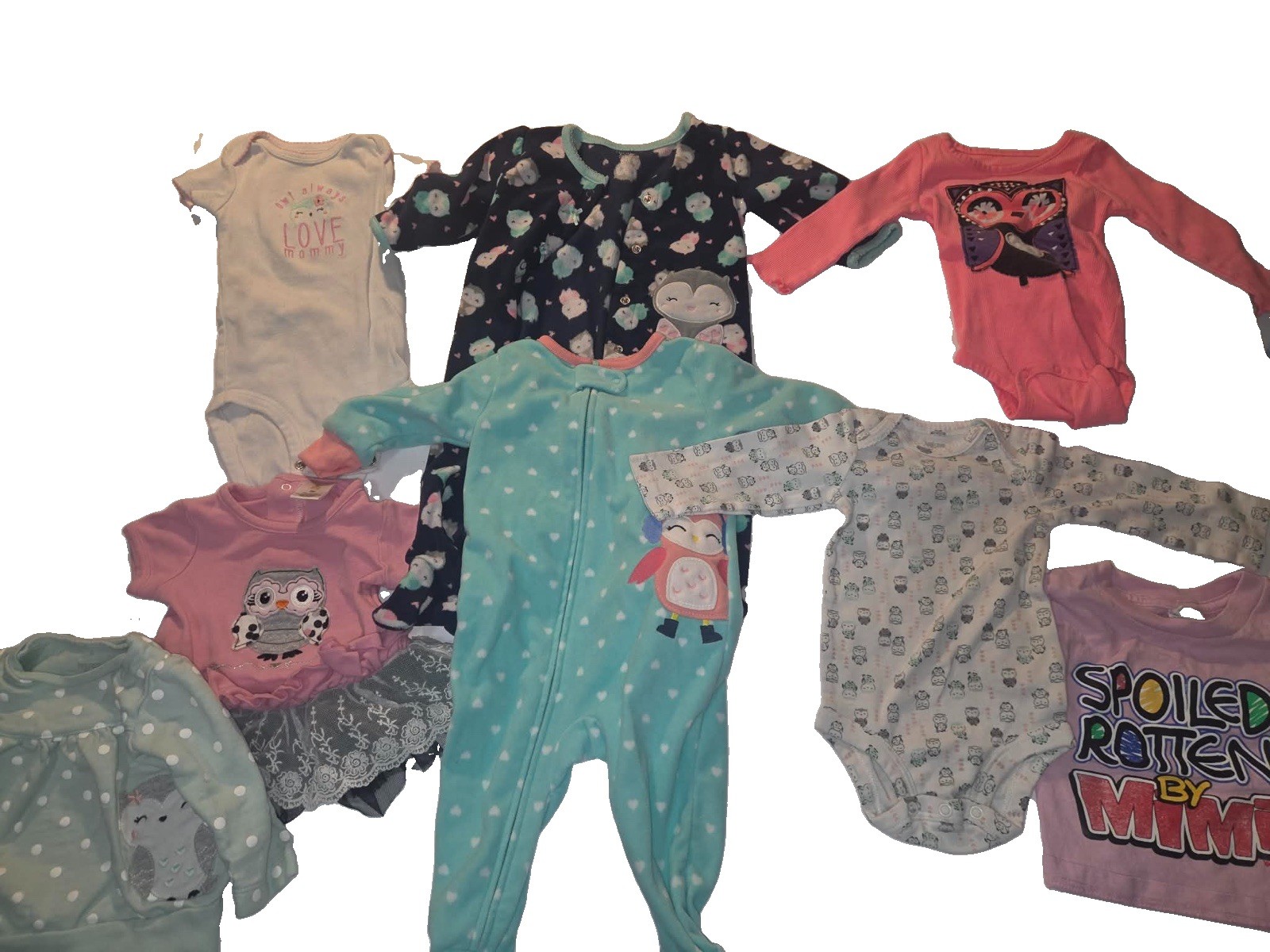 6 Months Baby Girl Clothes Lot of 8 Carter’s Included