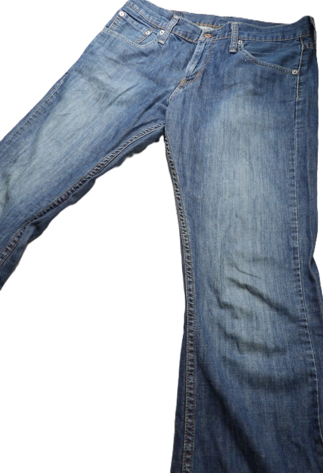 Levi 527 Bootcut Jeans Denim Men W30xL34 Blue Workwear Cotton Classic Pants Logo