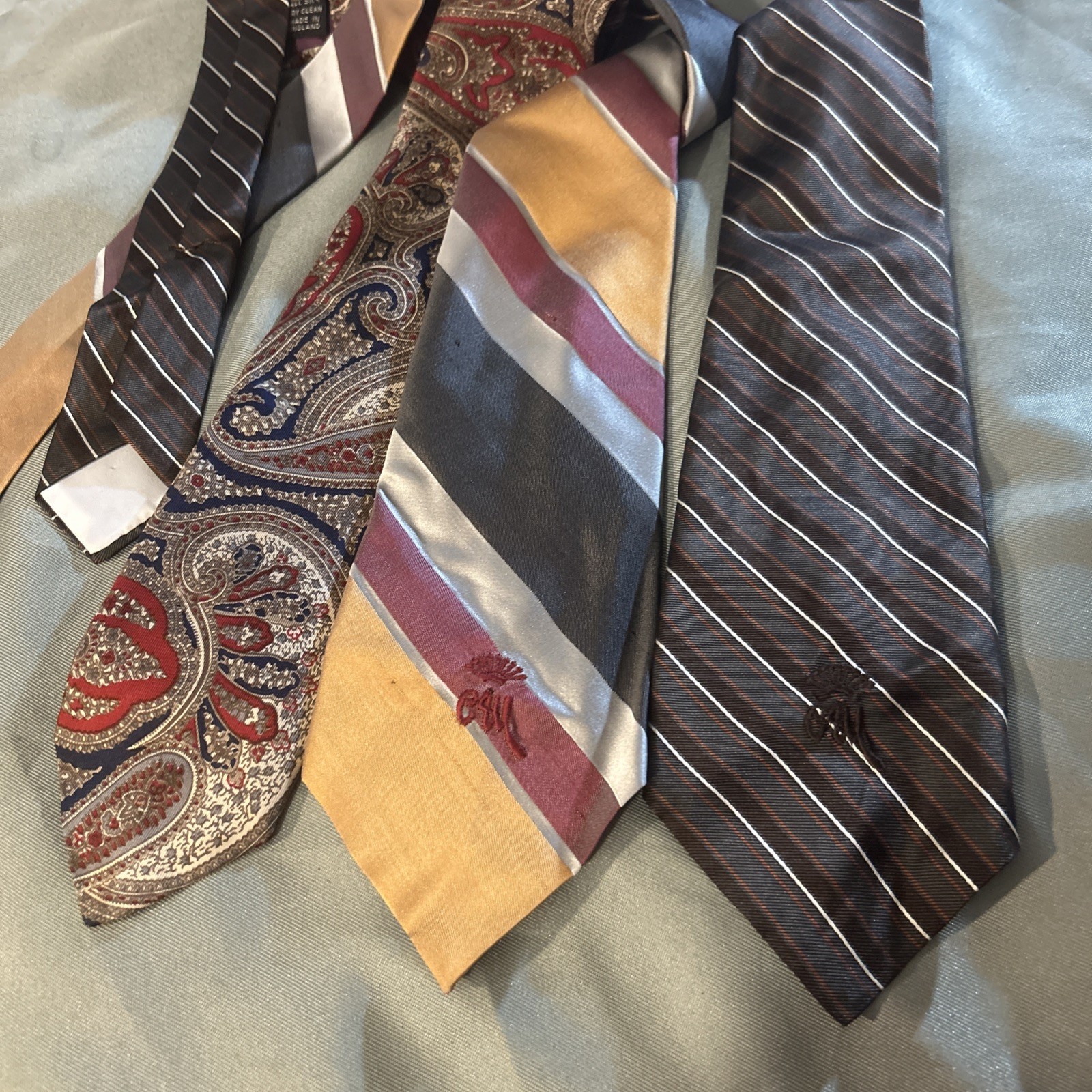 Lot Of 3 Jack Henry Men’s Neck Ties Kansas City Country Club Plaza