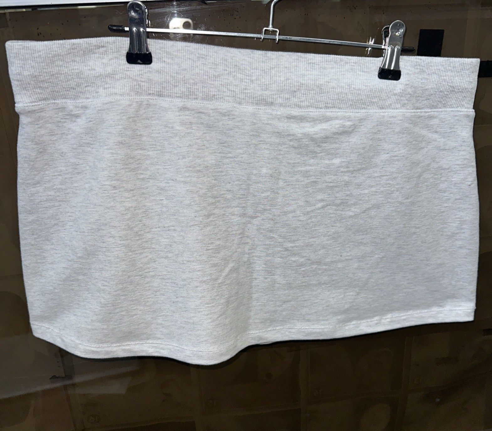 Garage Jupe StretchTerry Micro Skort Spring Grey Large