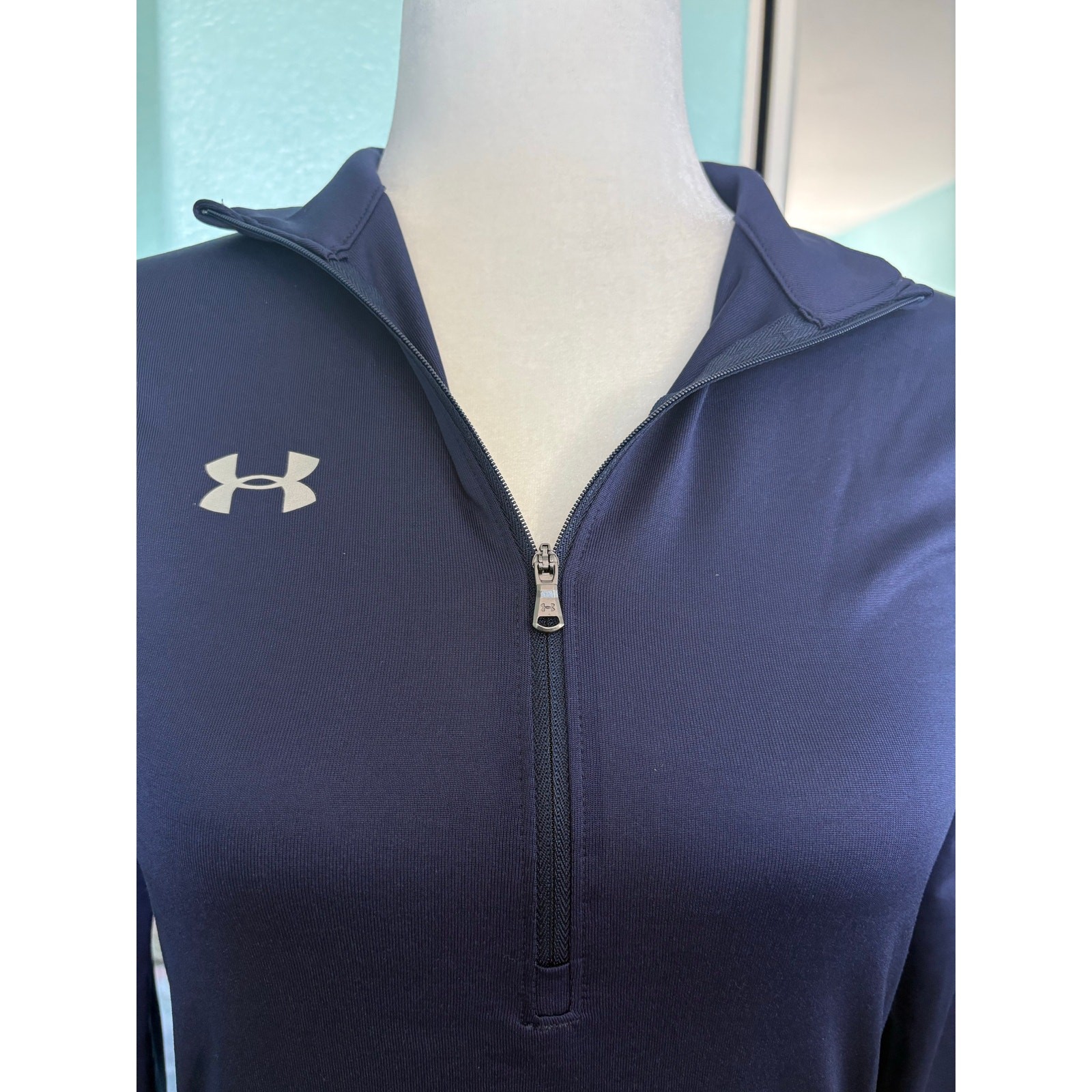 Under Armour Women’s Locker 1/2 Zip Lightweight Pullover Blue Size XXS 1309958