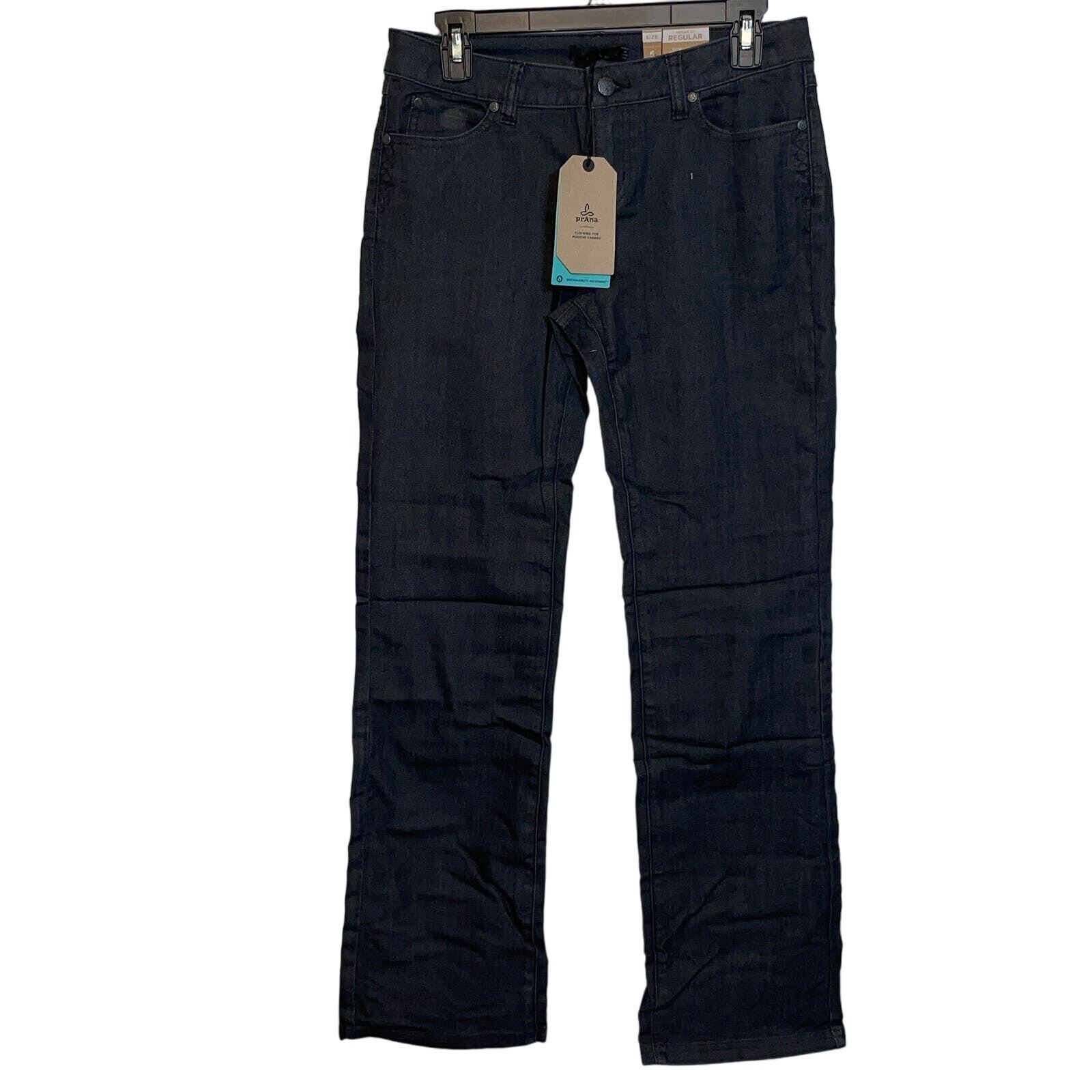 prAna Women’s Standard Jada Jean, 6 reg, denim solid