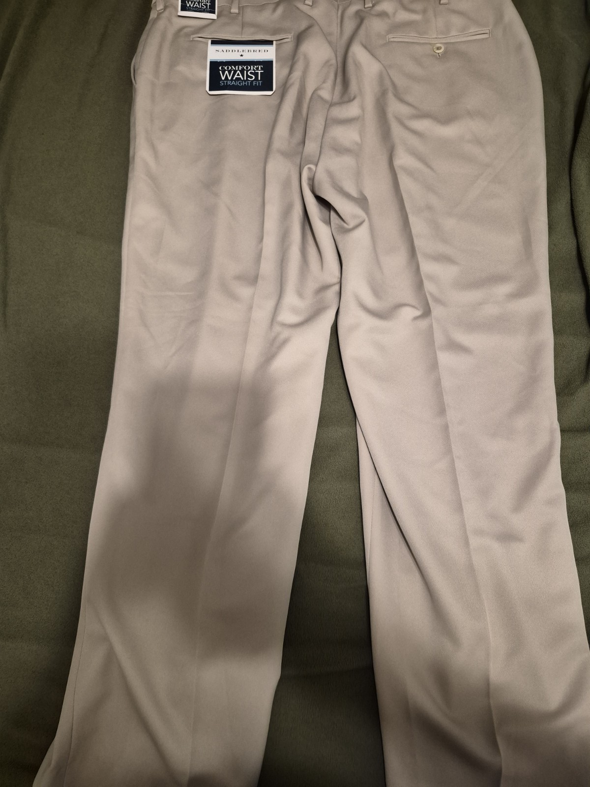 Tan Size 32×30 Saddle Bred Comfort Waist Straight Fit Khakis