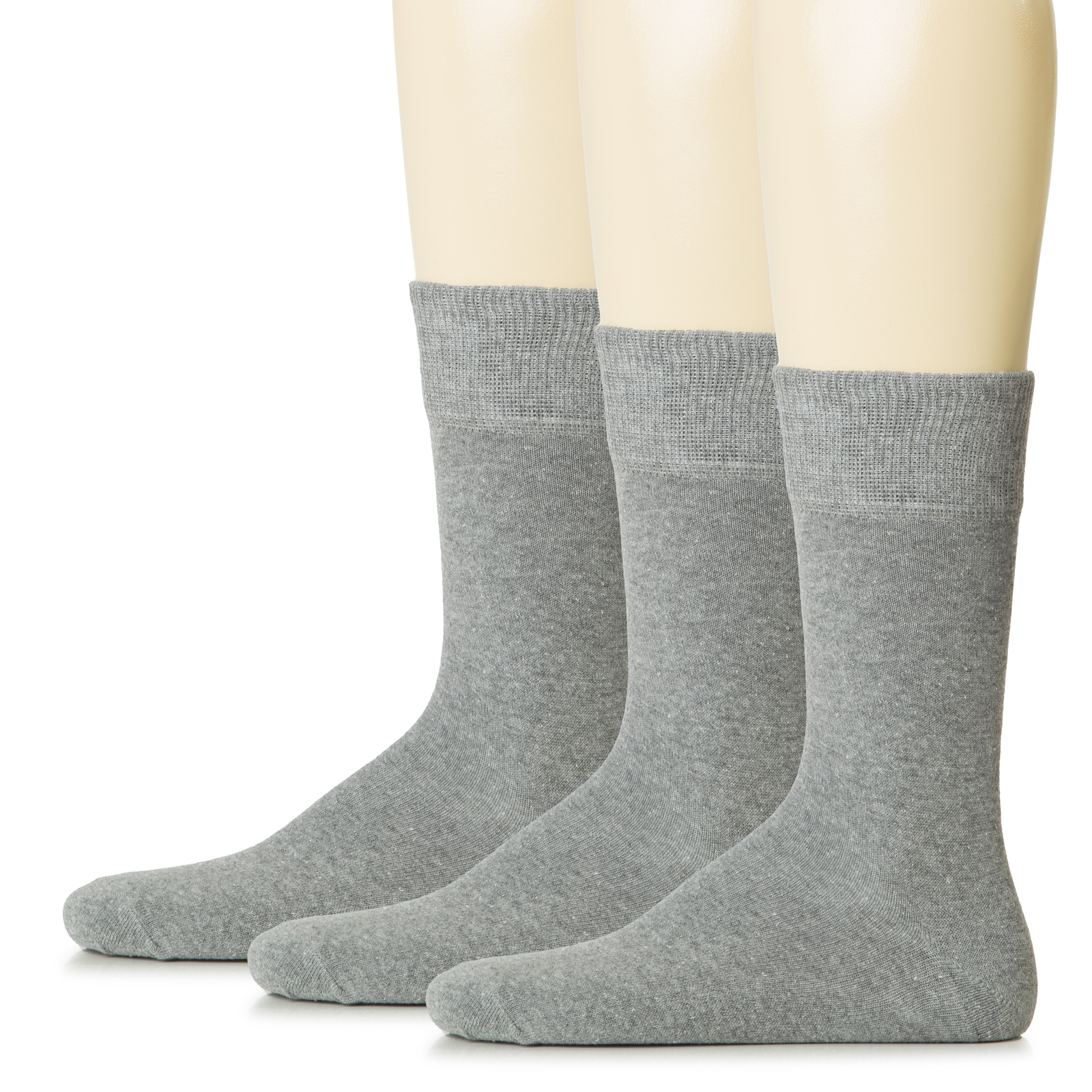 Hugh Ugoli Men Cotton Dress Socks XL / L / M / S Sizes, 3 Pairs