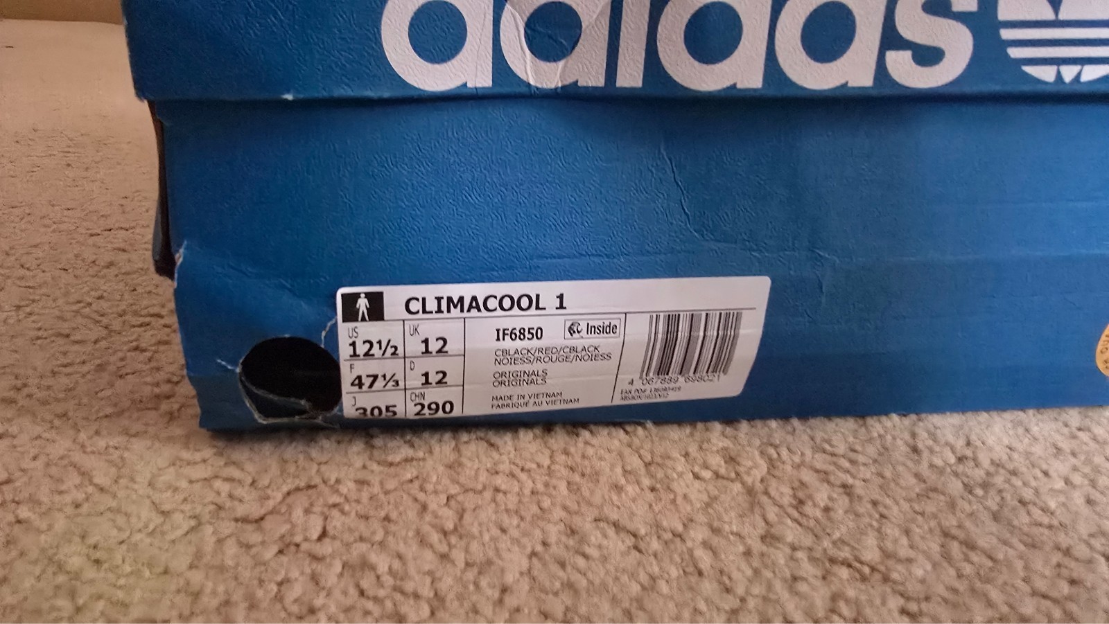 adidas Climacool 1 in Black and Grey UK 12 – US 12.5 – EUR 47 1/3
