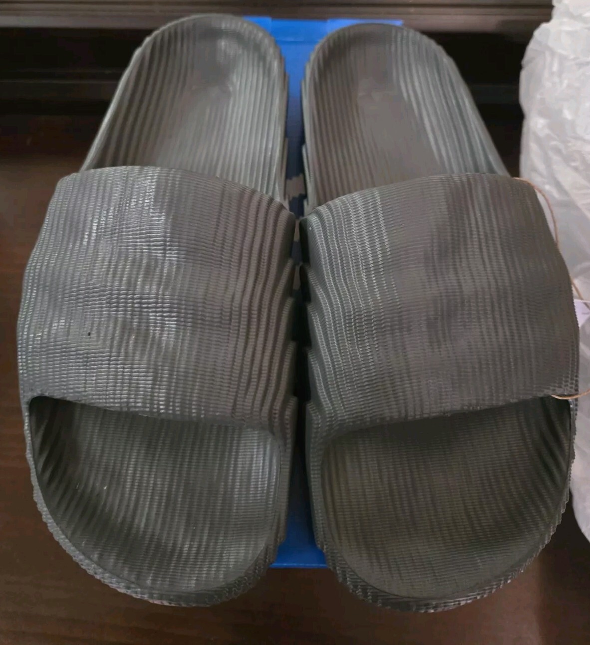 Adidas Adiltte 22 Slides Color Grey Five/ Grey Five/ Core Black Size Men 10