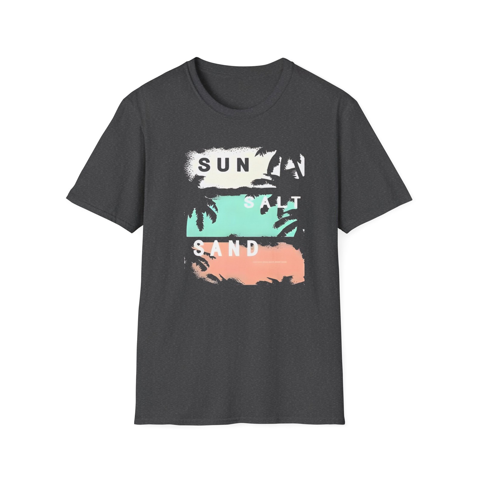 Beach sun salt sand T-Shirt | Mint Coral Graphic Tee