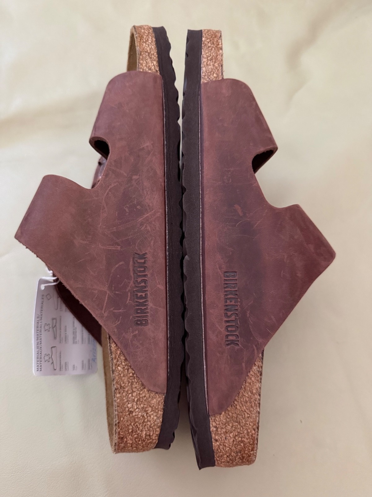 Birkenstock Arizona Classic Unisex Flat Leather Sandal Mocha (W9/M7) New