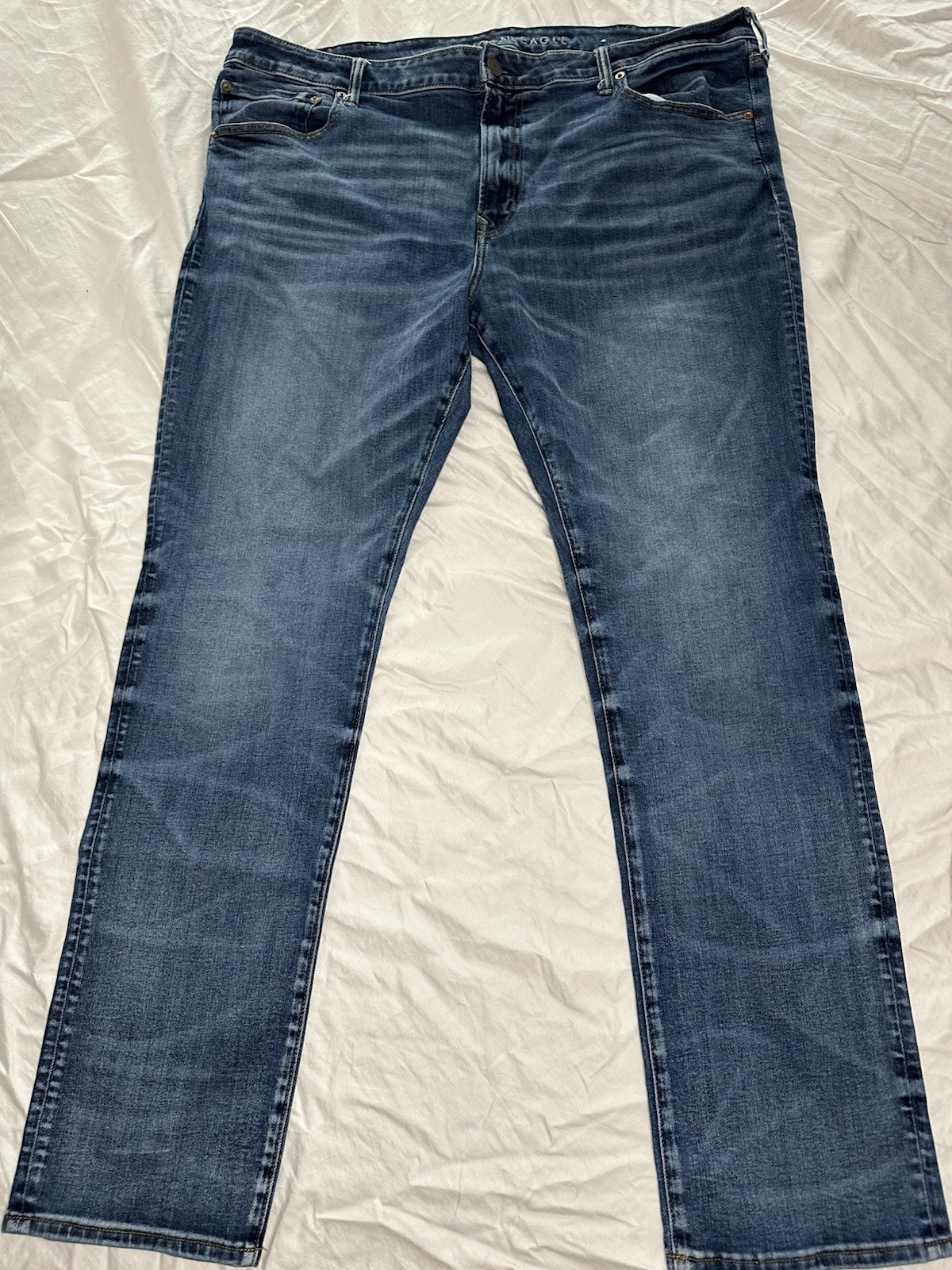 American Eagle Outfitters Men’s AirFlex+ Straight Blue Stretch Jeans 44×34