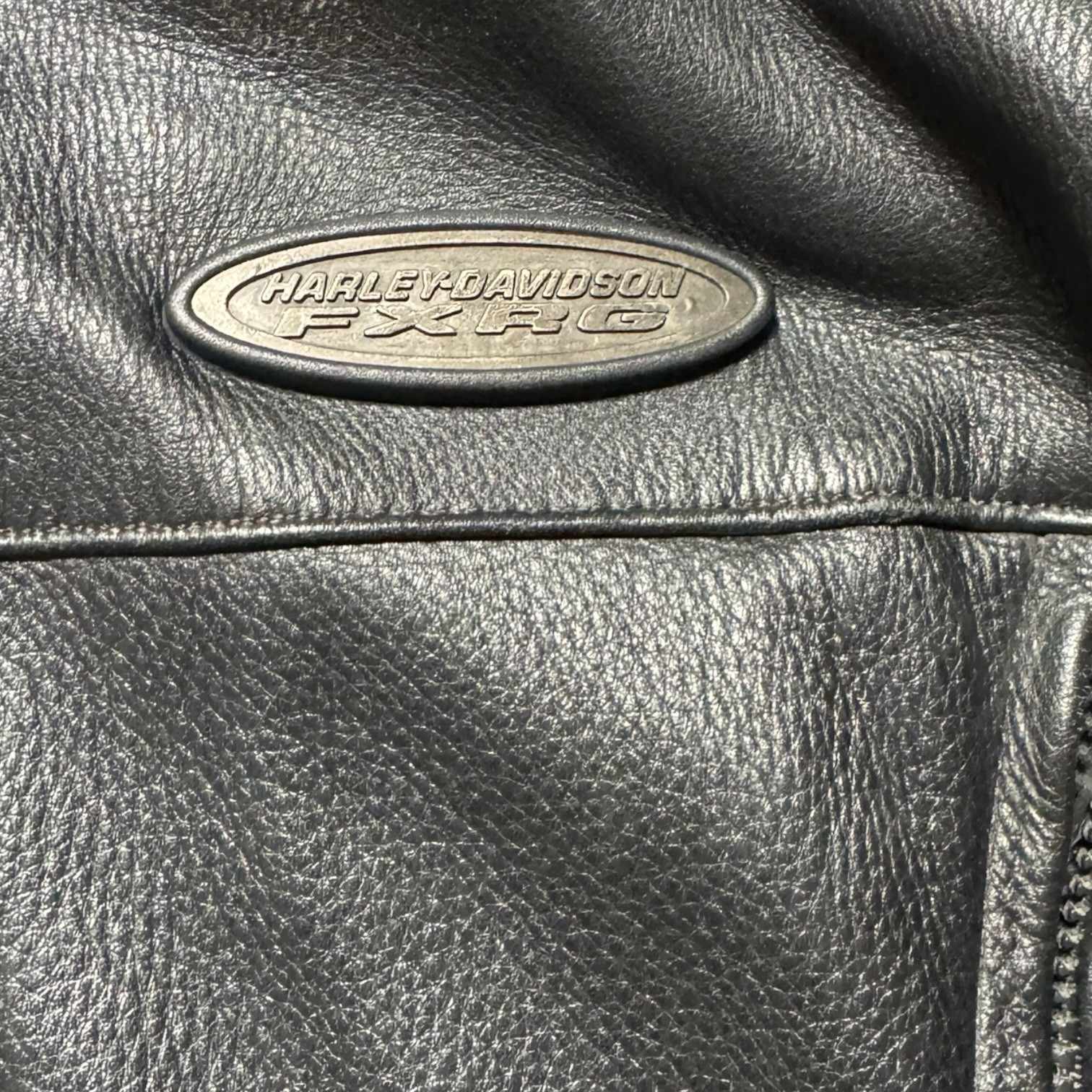 Harley Davidson FXRG series 1 Leather Motorcycle Jacket – Large armored Biker