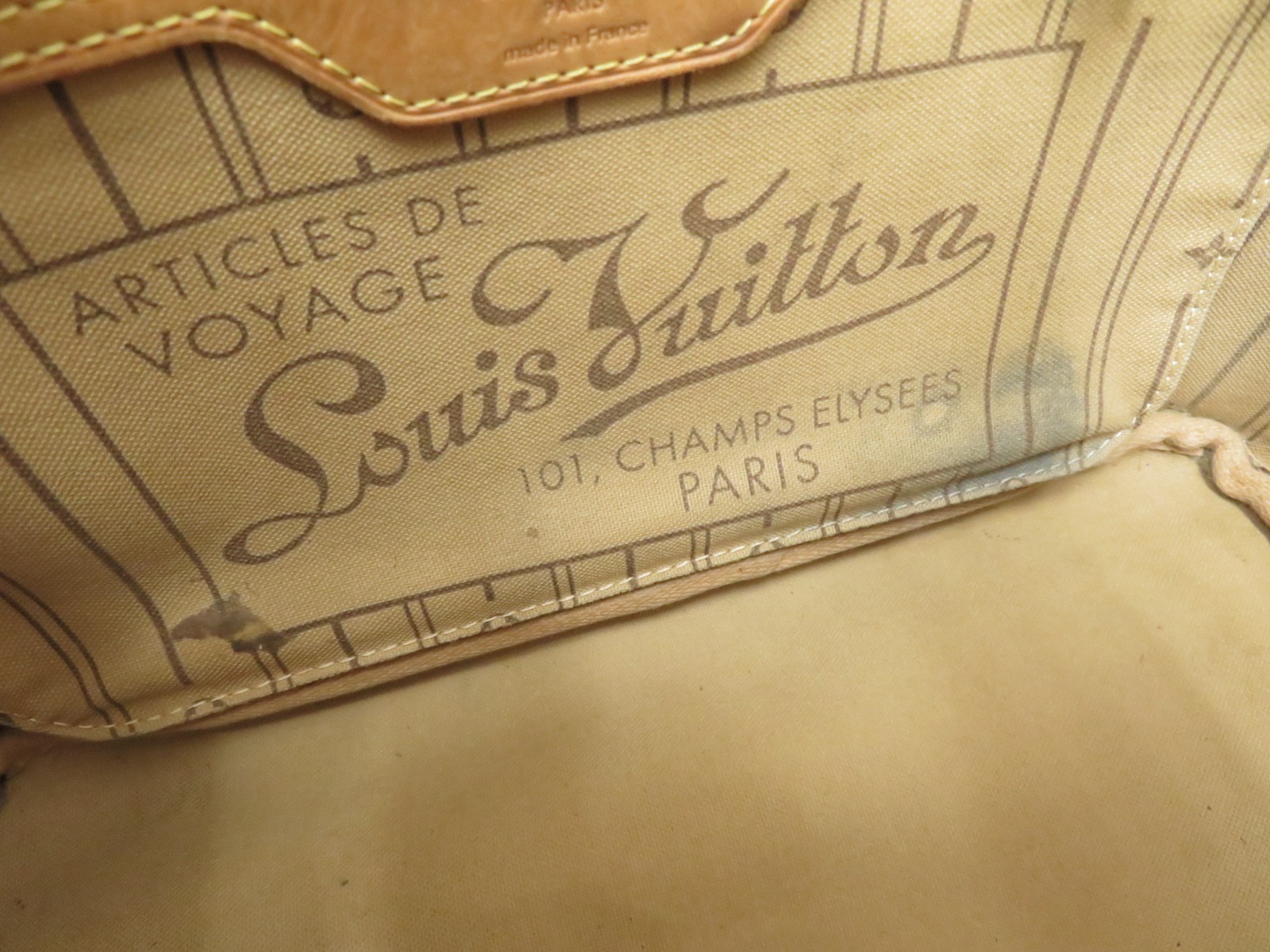 Authentic Louis Vuitton Monogram Neverfull PM Tote Bag Handbag F#52637