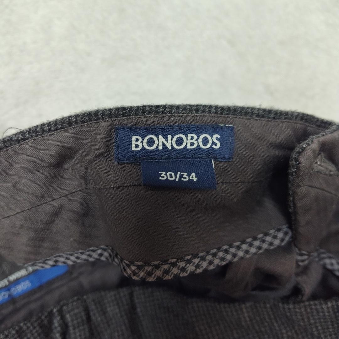 Bonobos Pants Mens 30×30 Gray Tweed Marzotto Wool Straight Flat Lined Italy