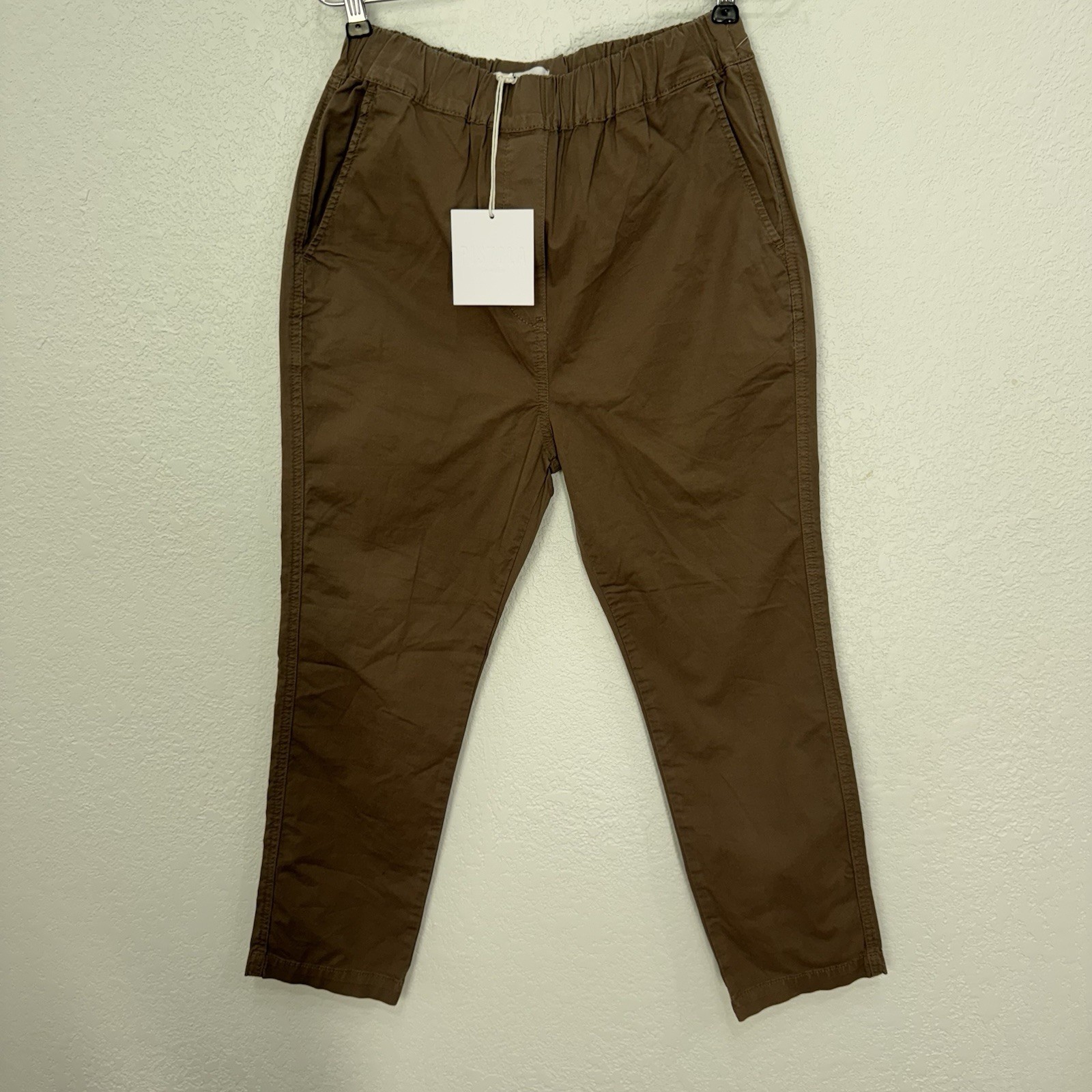 Pistola Gray In Style Straight Chinos Pants Women 2 Size XS Casual Relax Pull On