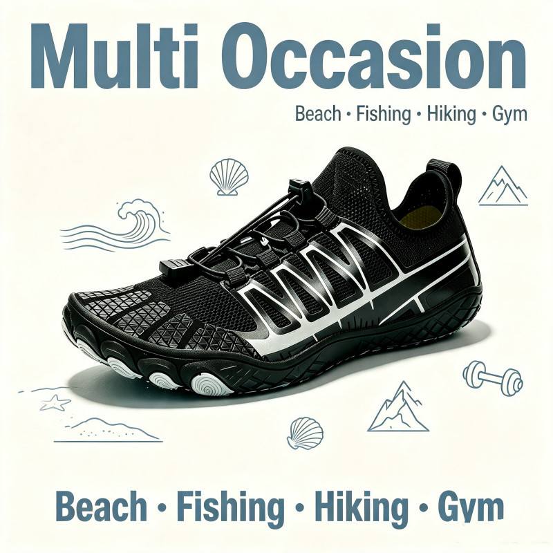 Quick Dry Barefoot Water Shoe Non-Slip Aqua Socks Swimming Surfing Pool Footwear