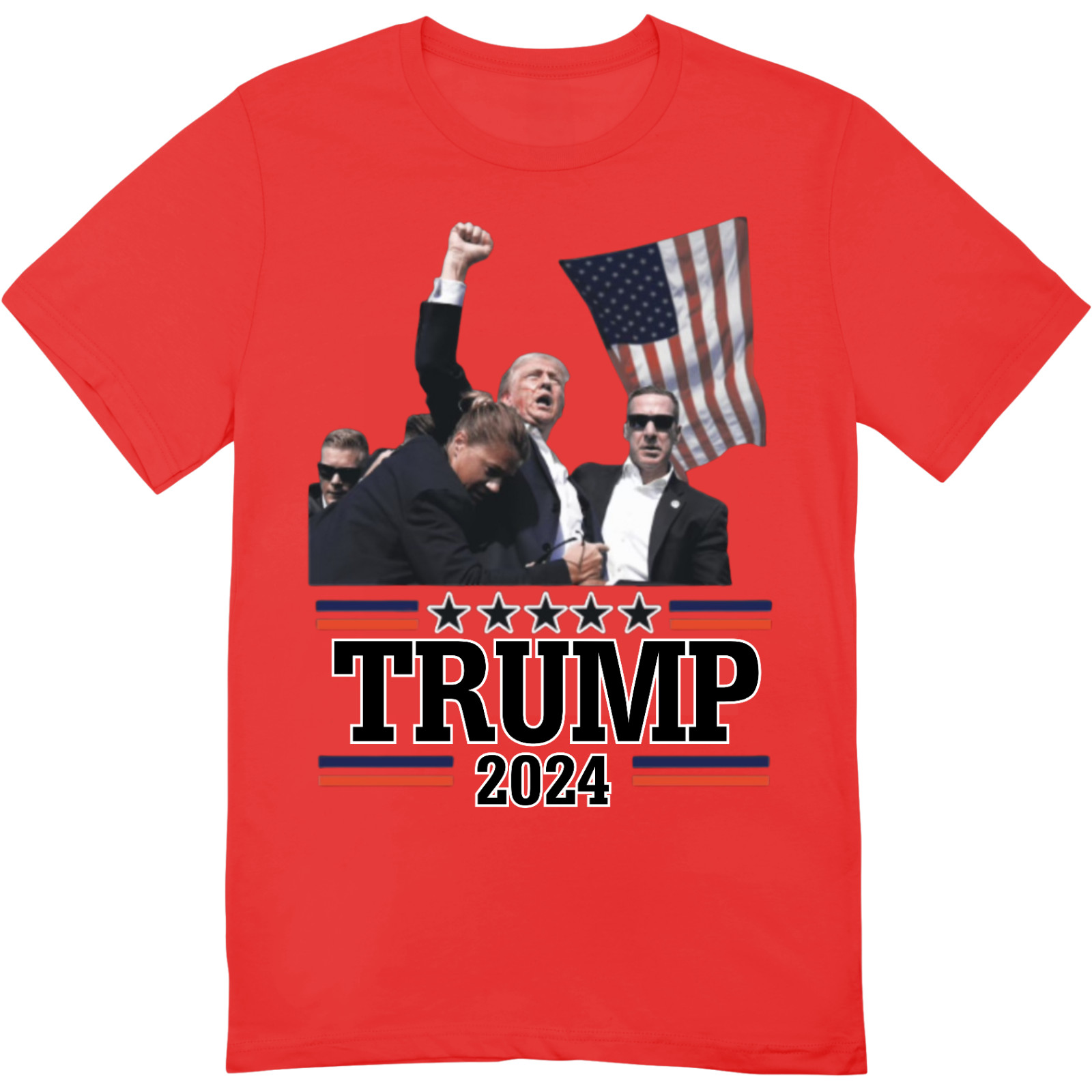 President Donald Trump Rally Shooting Shirt USA MAGA Fist Pump Fight TRUMP 2024