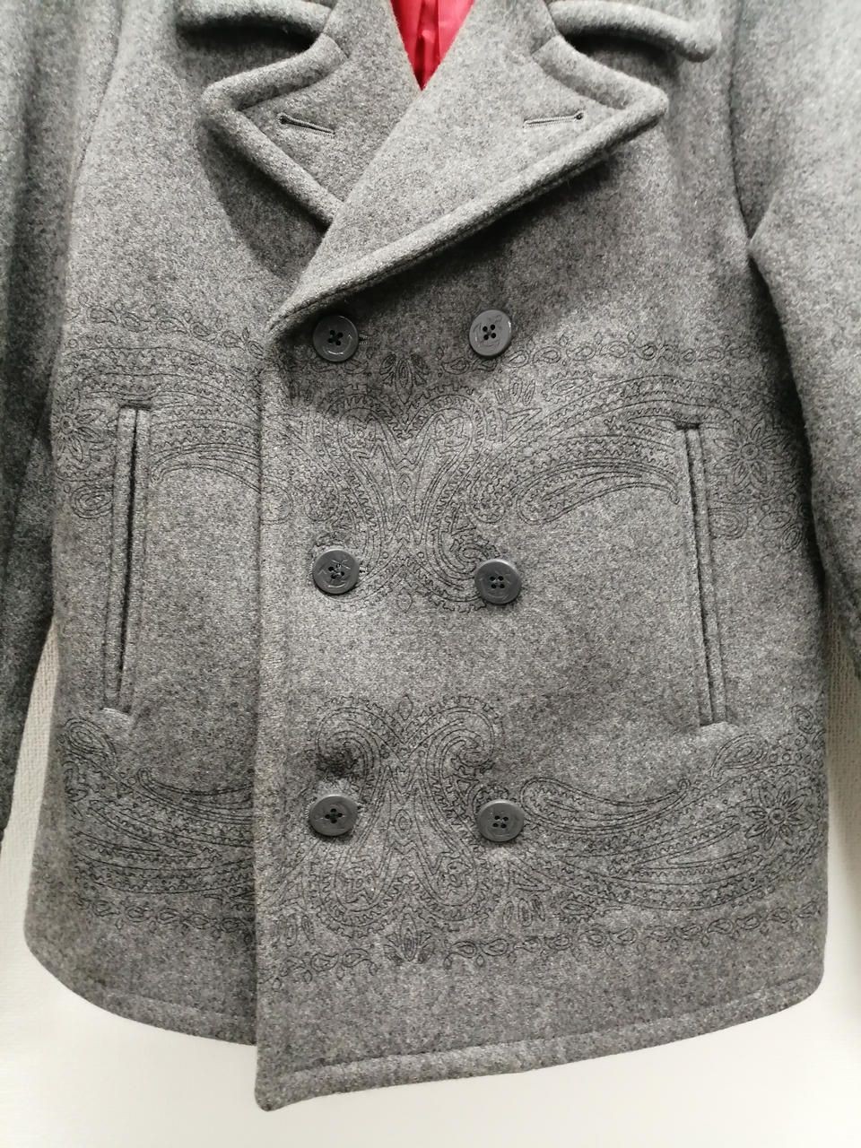 Swagger P Coat Gray Paisley M Used
