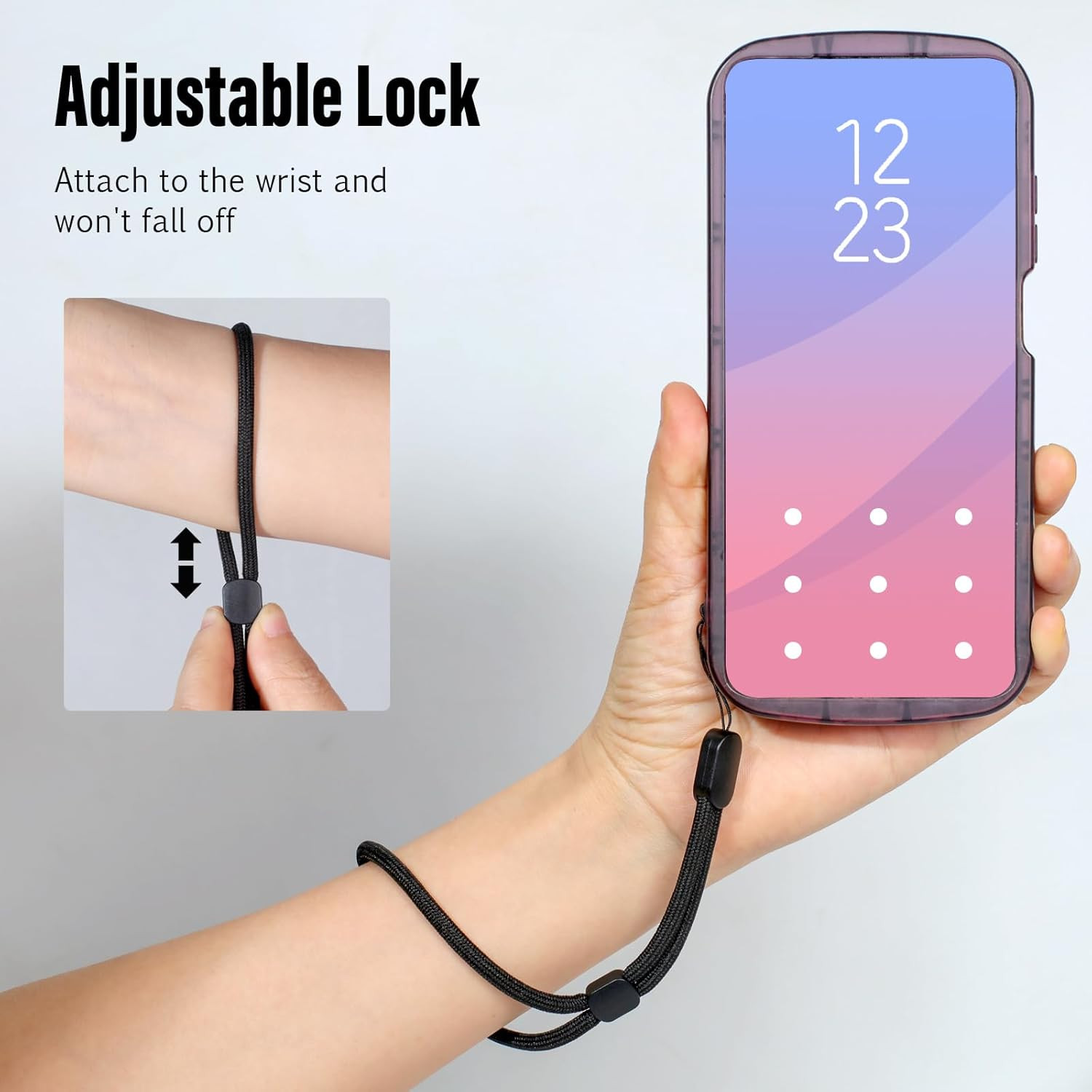 8 Pack Adjustable Wrist Strap Lanyards for Phone Keys ID Badge Camera USB