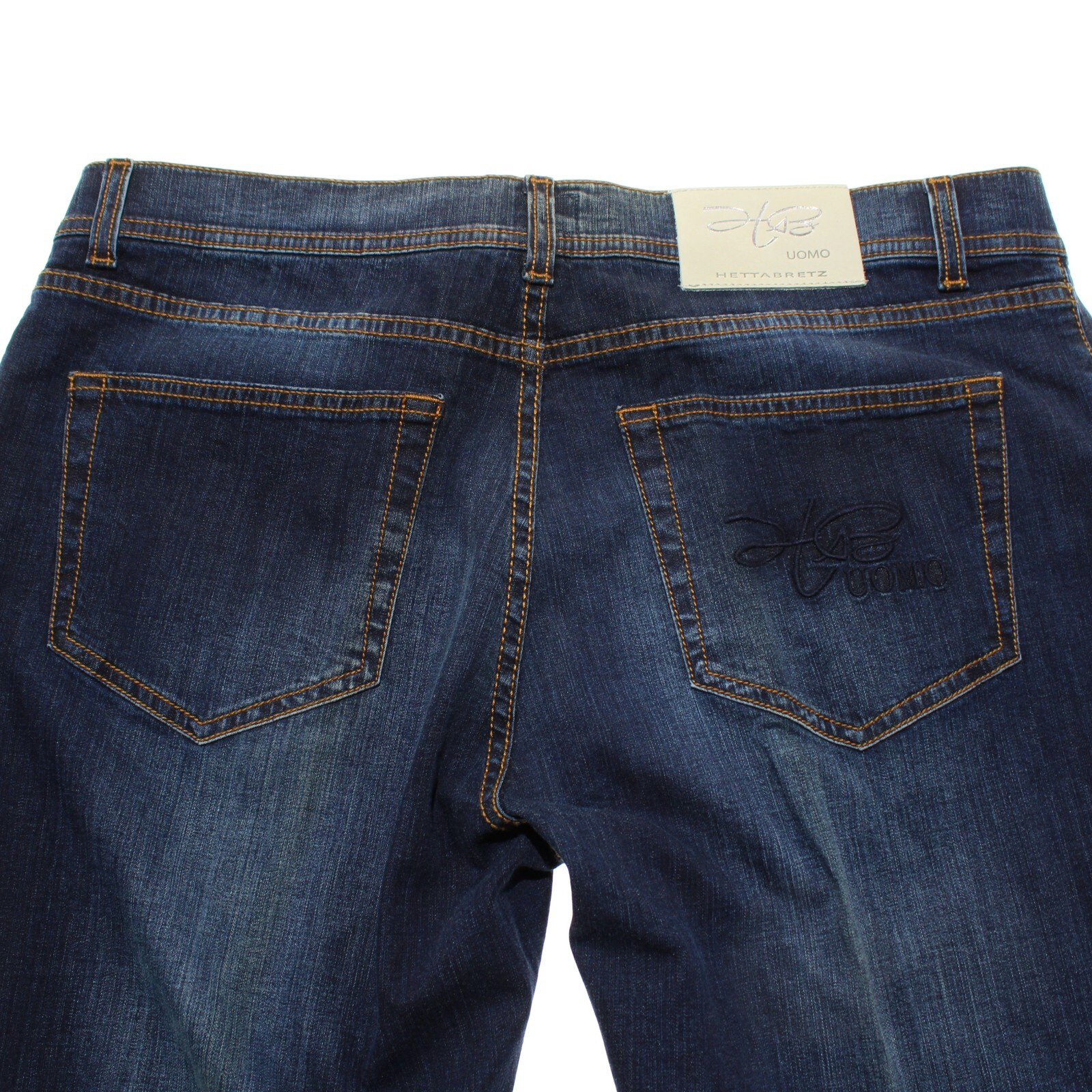 Hettabretz NWD Five Pocket Jeans Size 50 (34 US) In Blue Cotton Blend