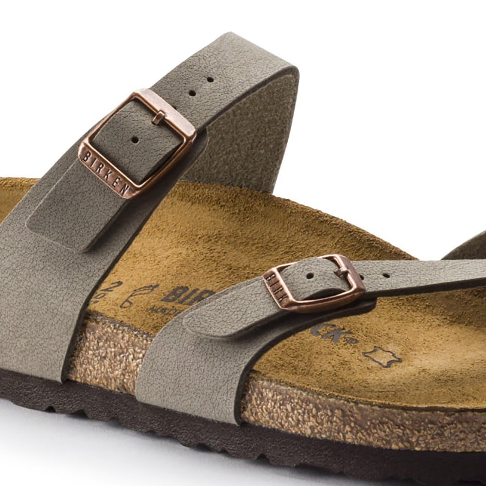 Birkenstock Mayari Birko-Flor Toe Loop Women’s Sandals – Stone