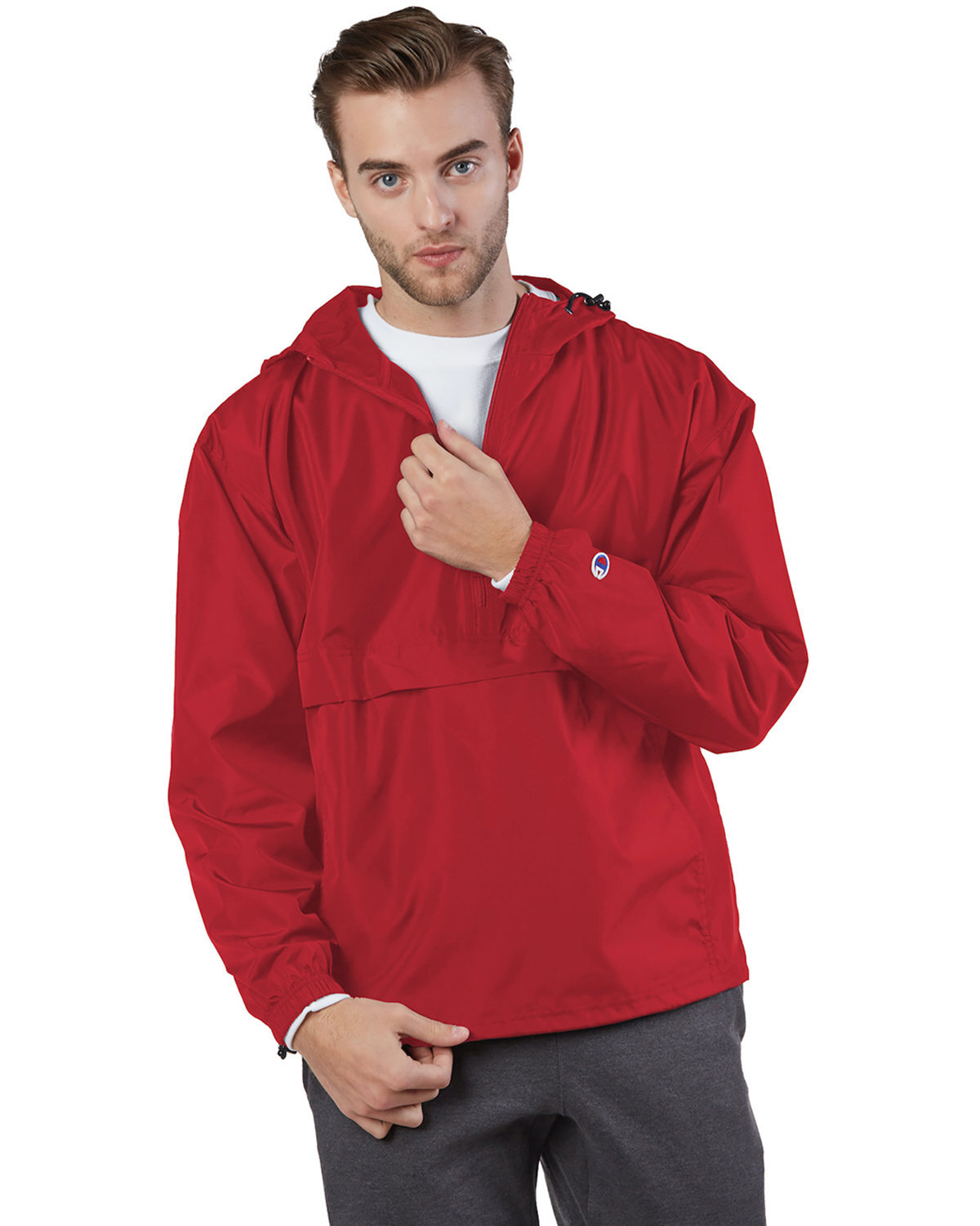 Champion Adult Packable Anorak Quarter-Zip Jacket – CO200