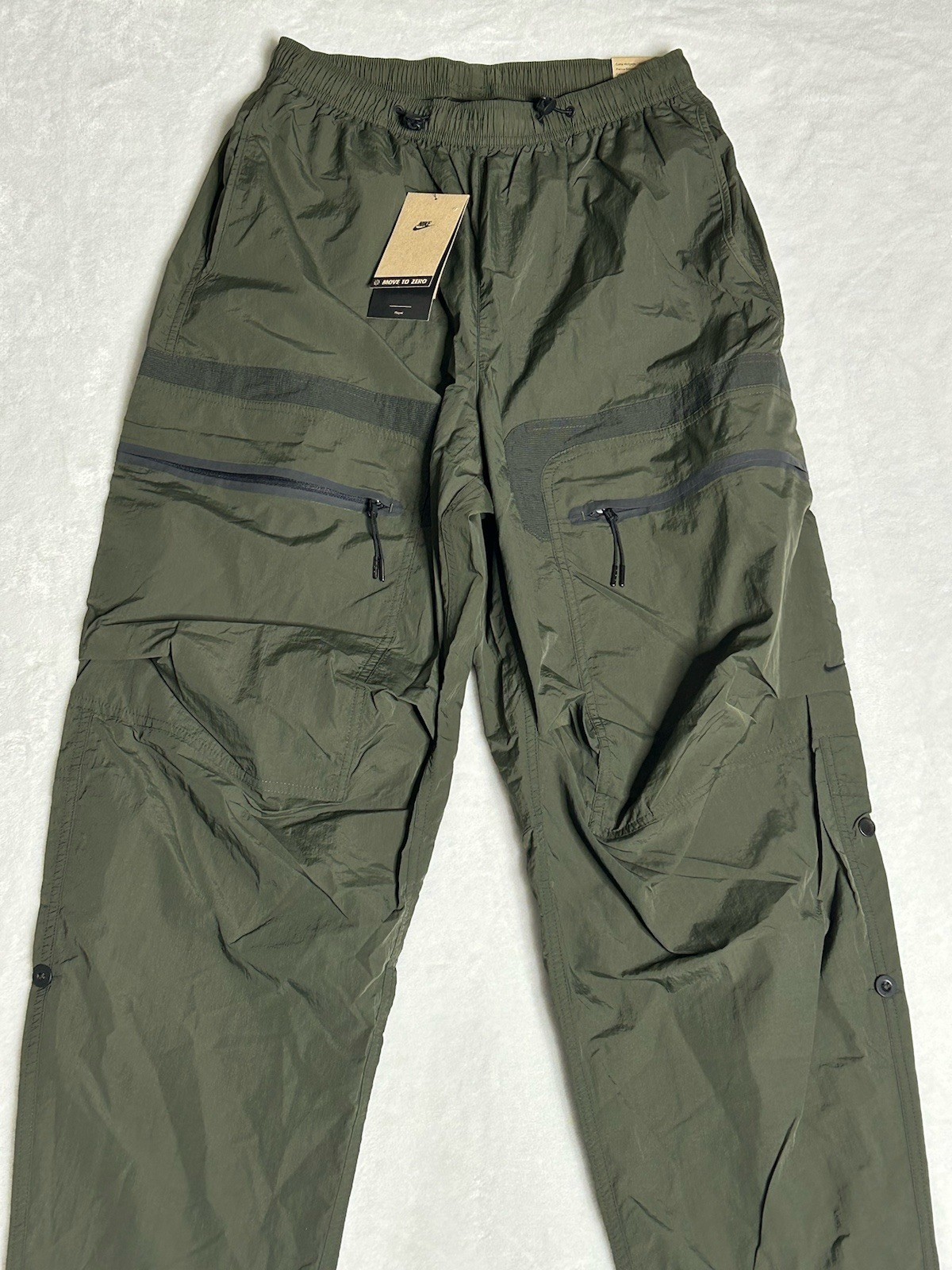 Nike Sportswear Tech Pack Woven Cargo Pants Olive Green HJ2940-355 Men Size S