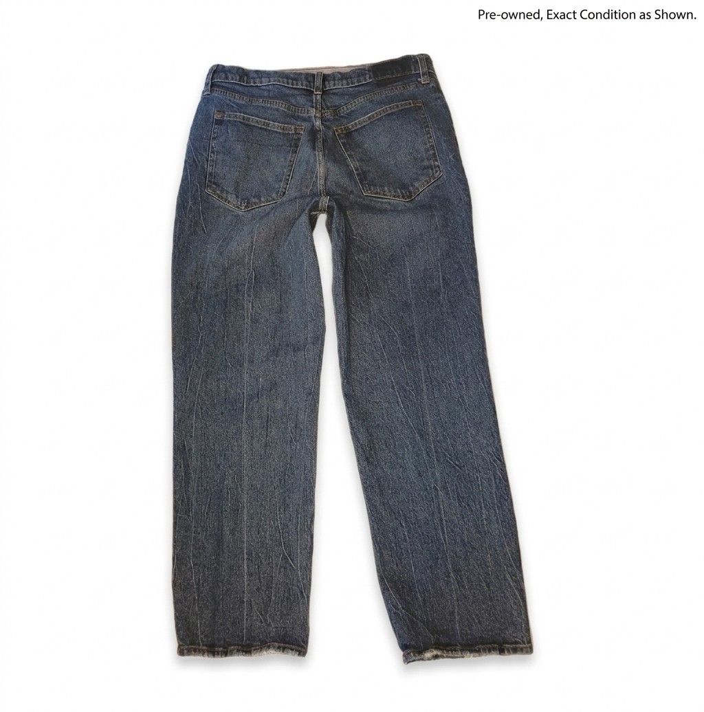 Abercrombie & Fitch Ultra High Rise 90s Straight Jeans 32 14 Short Medium Wash