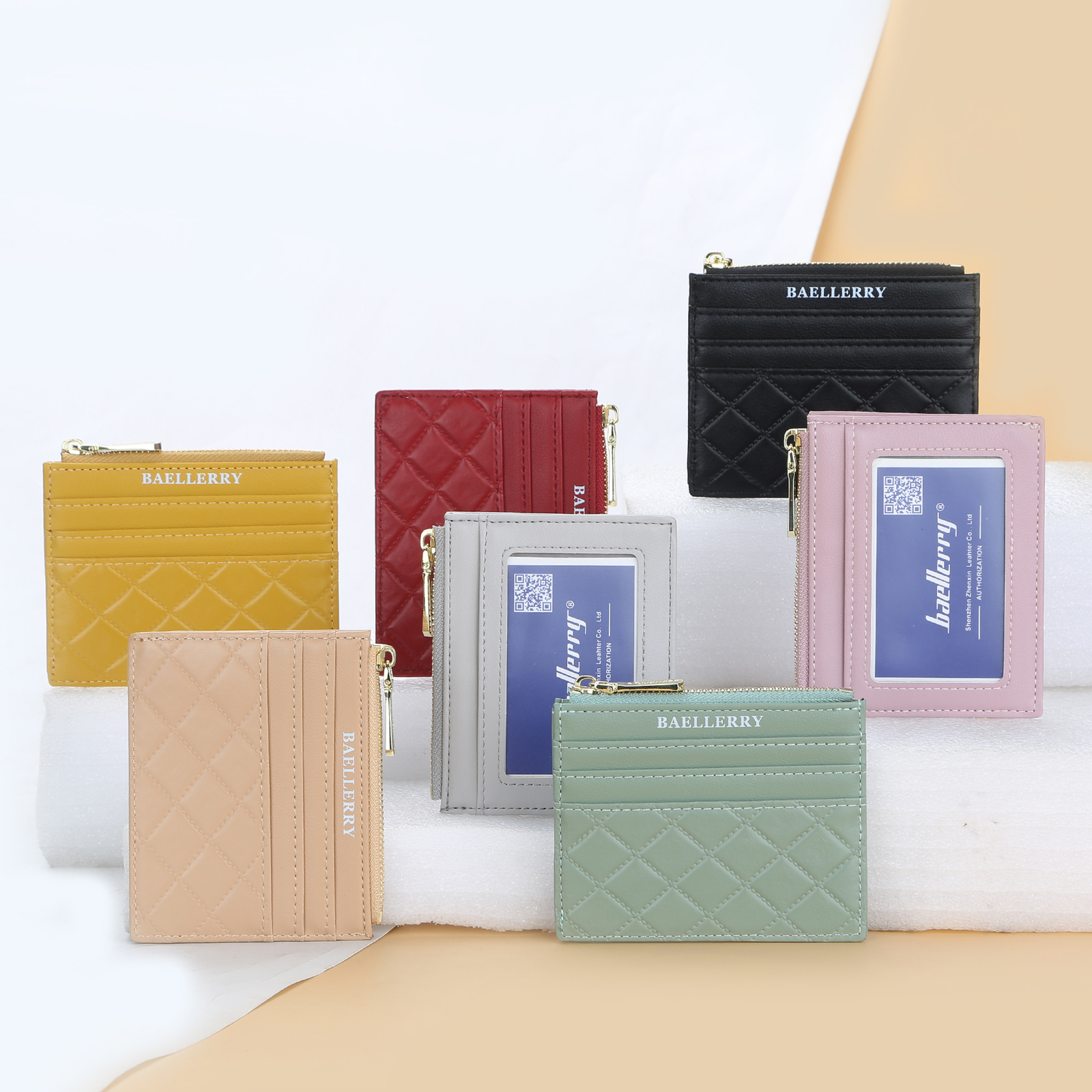 Womens Small Slim Credit Card Holder Mini Front Pocket Wallet Zipper Coin Purse