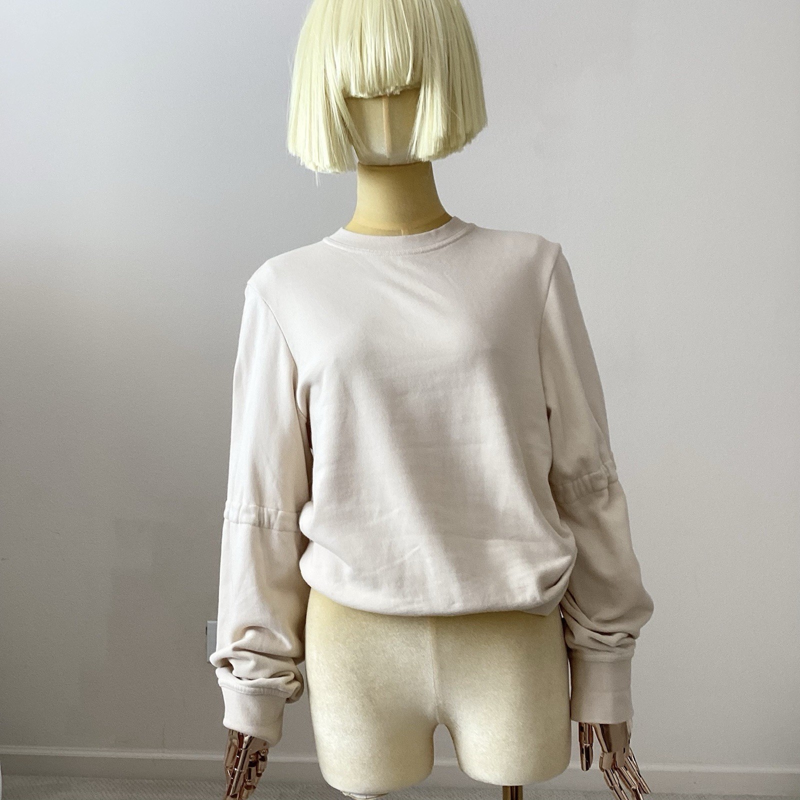 Ann Demeulemeester Cream Sweatshirt SZ XS