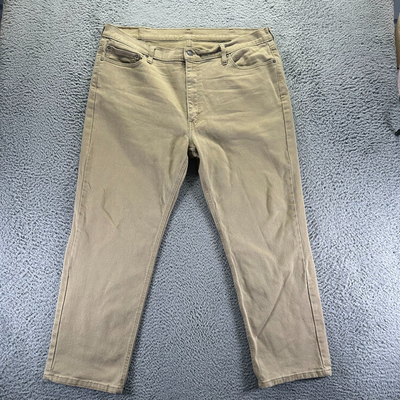 Levi’s 541 Jeans Men’s 42×30 Beige Cotton Denim Straight Travel Workwear Stretch