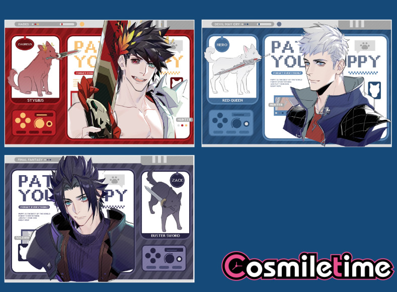 Devil May Cry Nero Zack Transparent Card Badge Set Collection Anime Cosplay YZ
