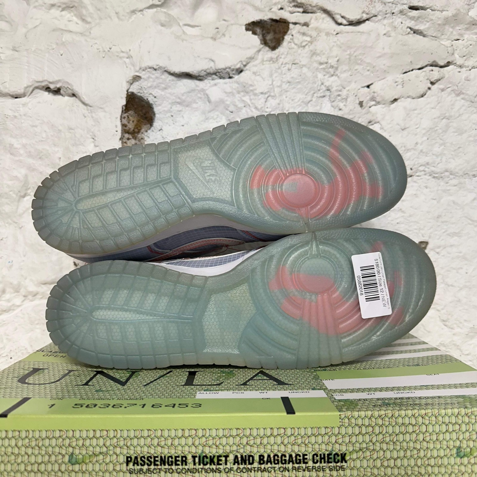 Nike Dunk Low x Union Passport Pack Argon Men’s Size 12 NEW Sneakers DJ9649-400