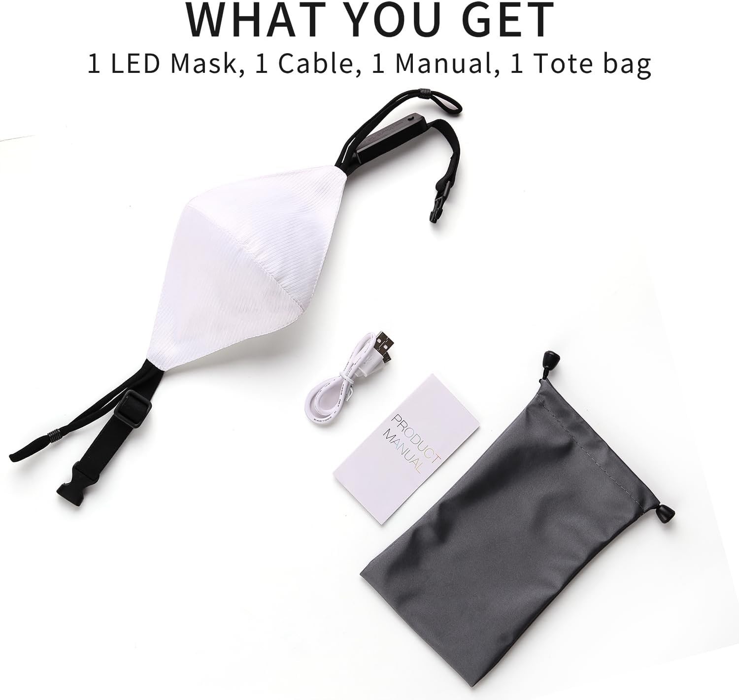 Versatile LED Light-Up Mask for All Occasions – Rechargeable, Adjustable Fit