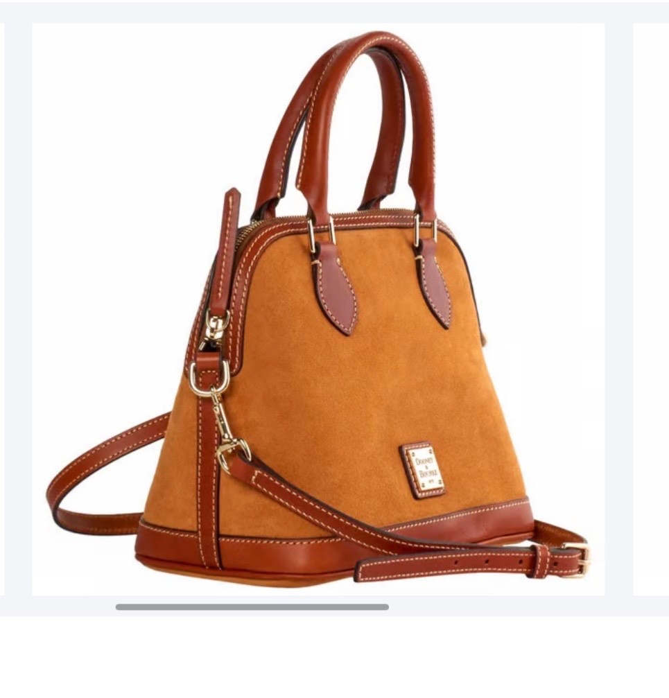 Dooney & Bourke Darcy satchel. Designer handbag. Brand New! Suede & Leather