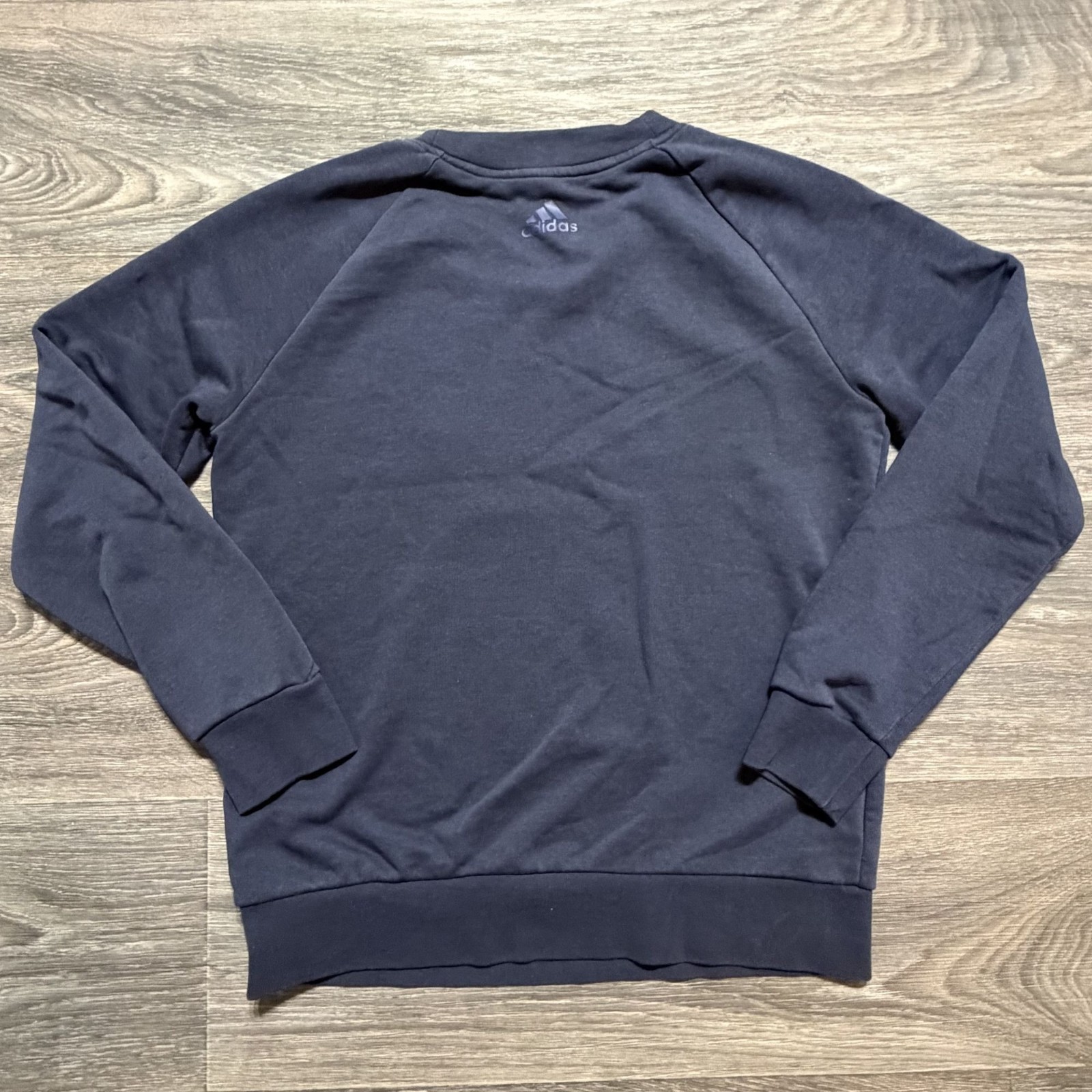 Adidas Womens Essentials Allcap Sports Sweatshirt Medium Crewneck Cotton Logo