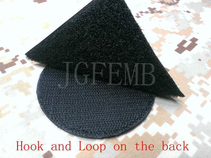 Custom Name Tape Embroidery Patch Brand Fold Tactics Military Hook and Loop