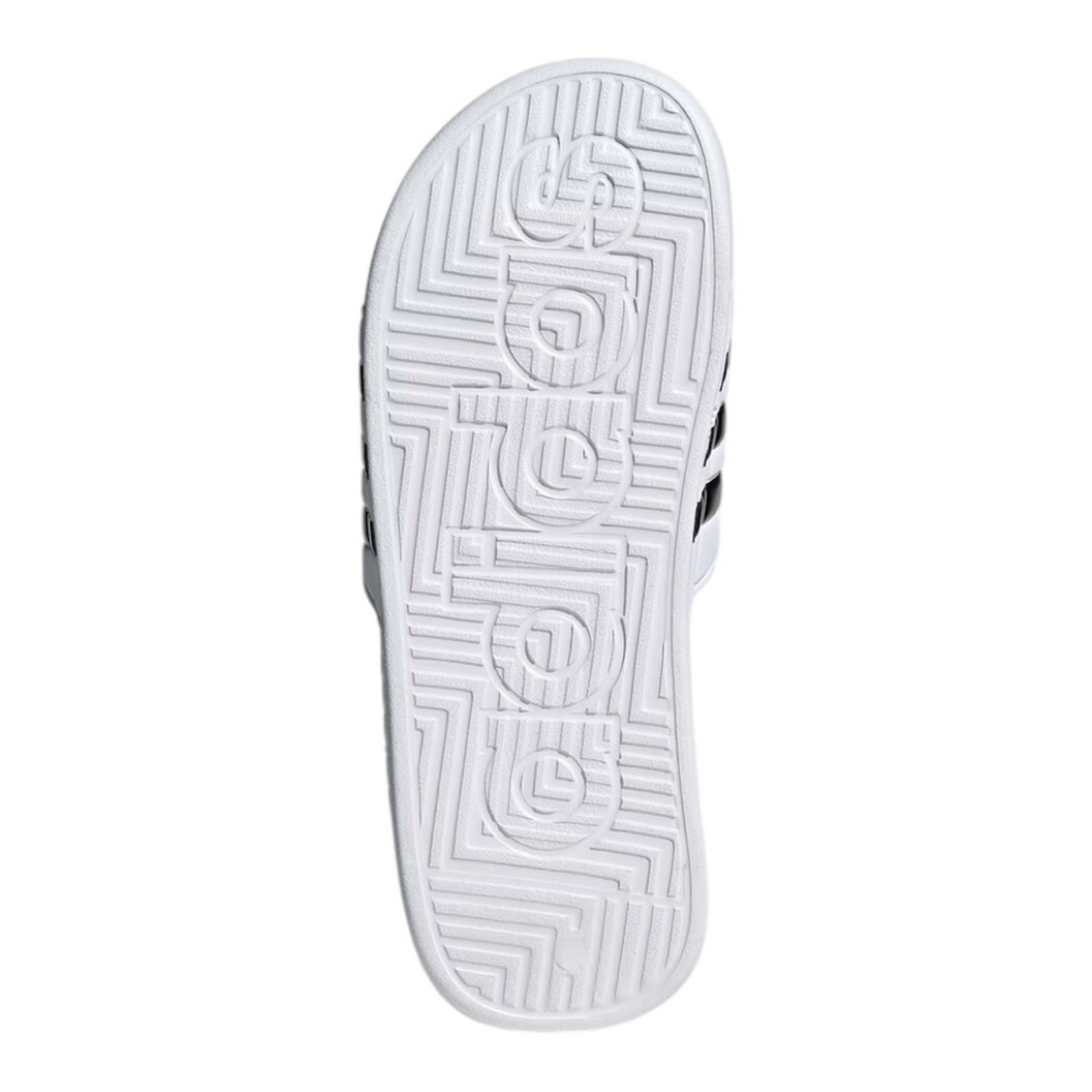 Adidas Adissage Massage Slides White Black Post Workout Recovery Sandals Size 17
